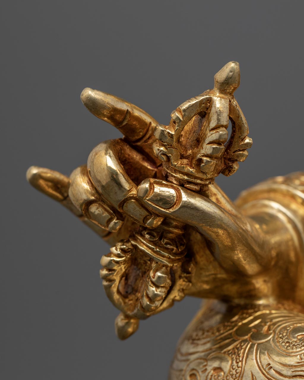 Guru Rinpoche with Yeshe Tsogyal and Mandarava Statue