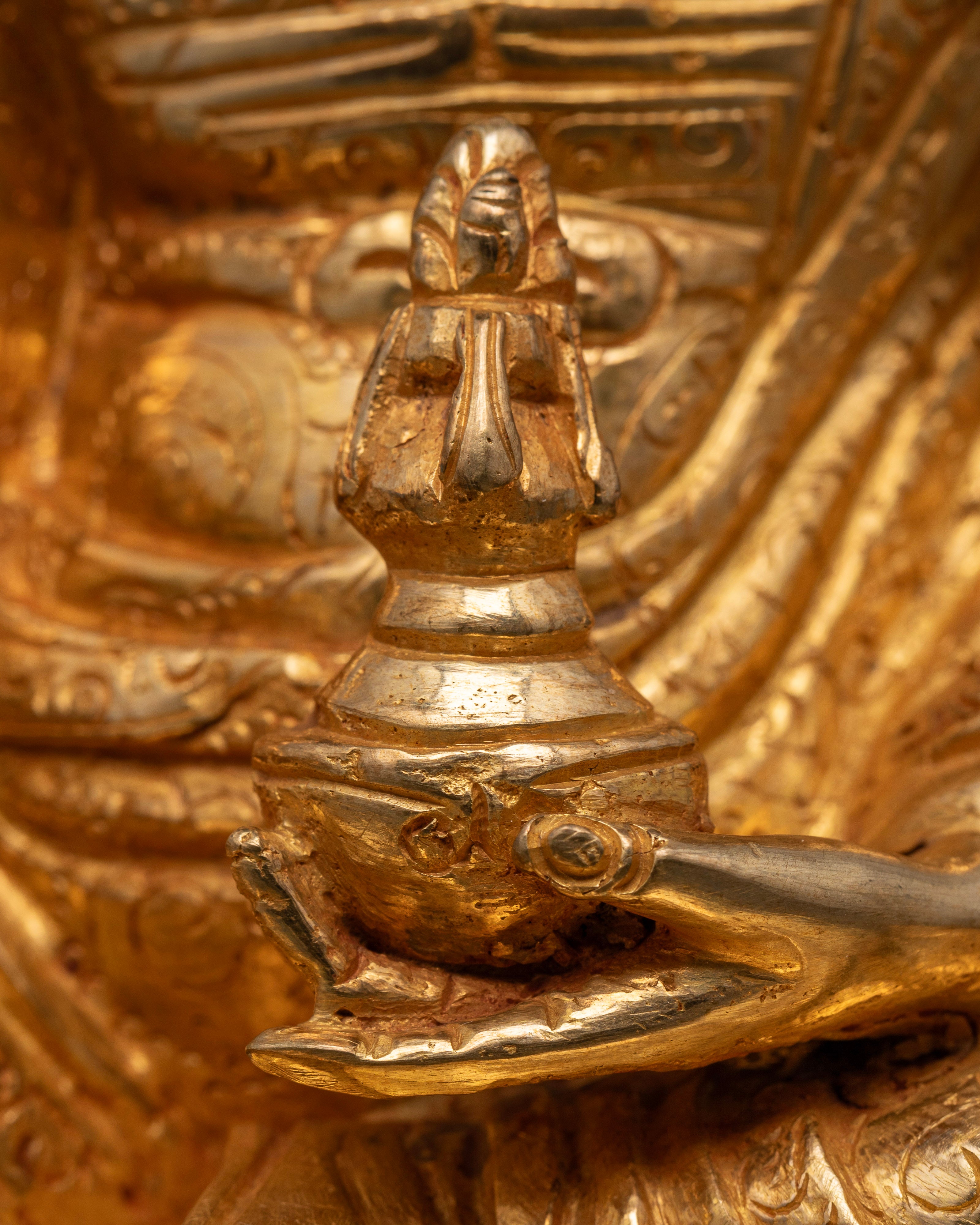 Handcrafted Guru Rinpoche Statue for Mindfulness