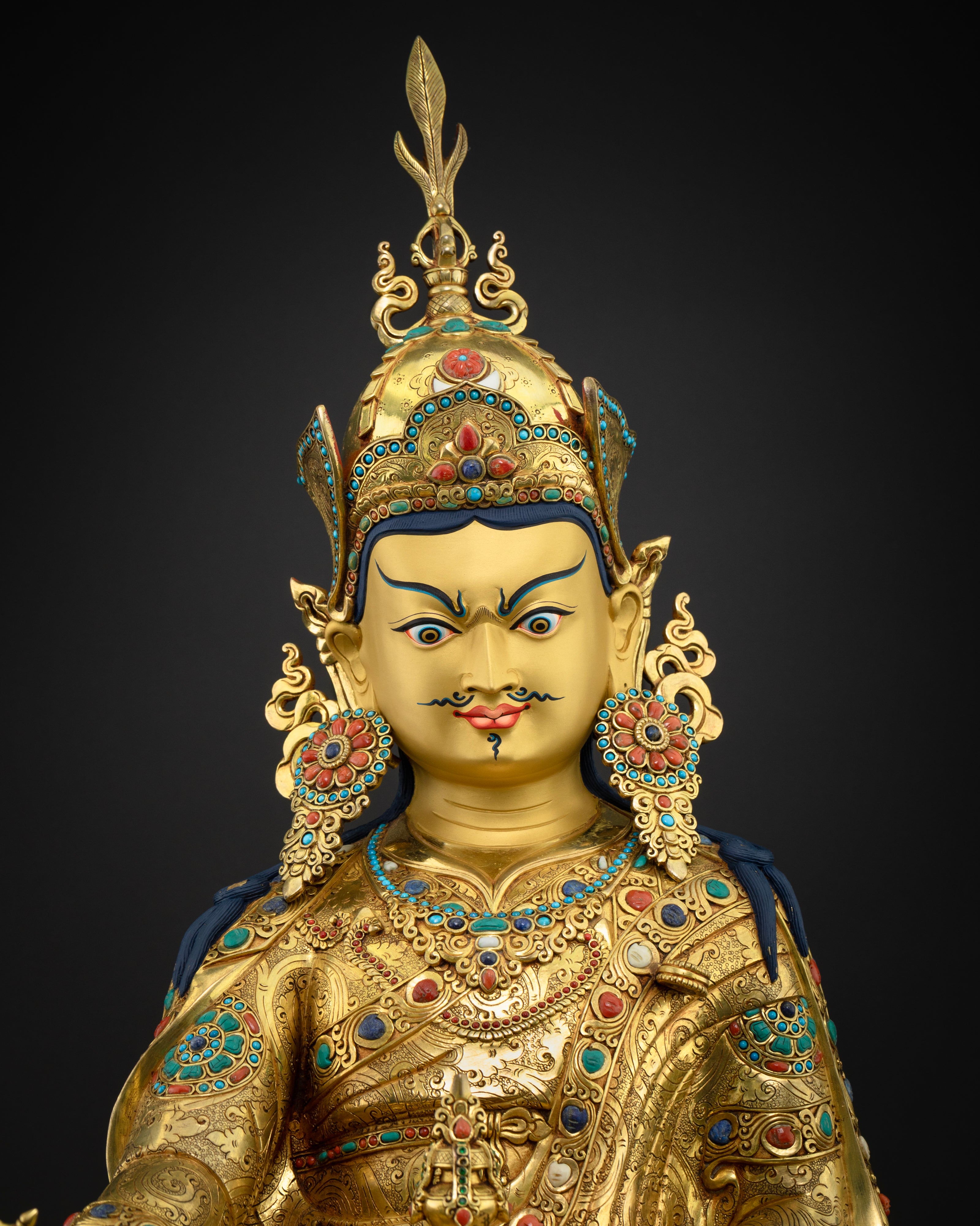 Exclusive Rare Guru Rinpoche Statue: Tibetan Buddhist Treasure