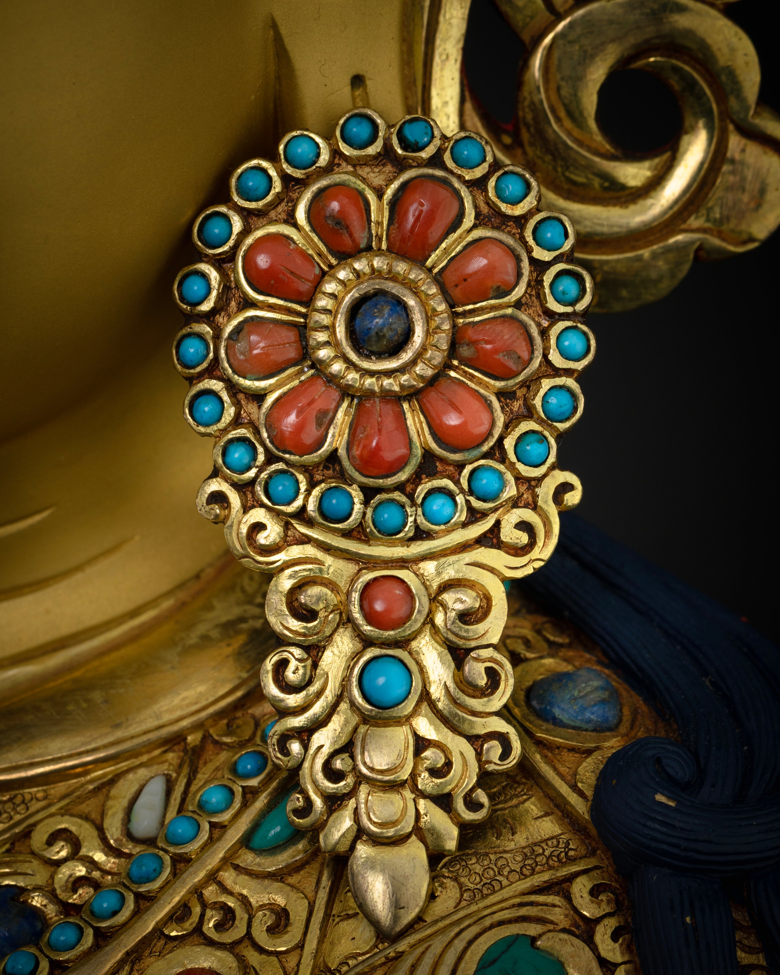 Exclusive Rare Guru Rinpoche Statue: Tibetan Buddhist Treasure