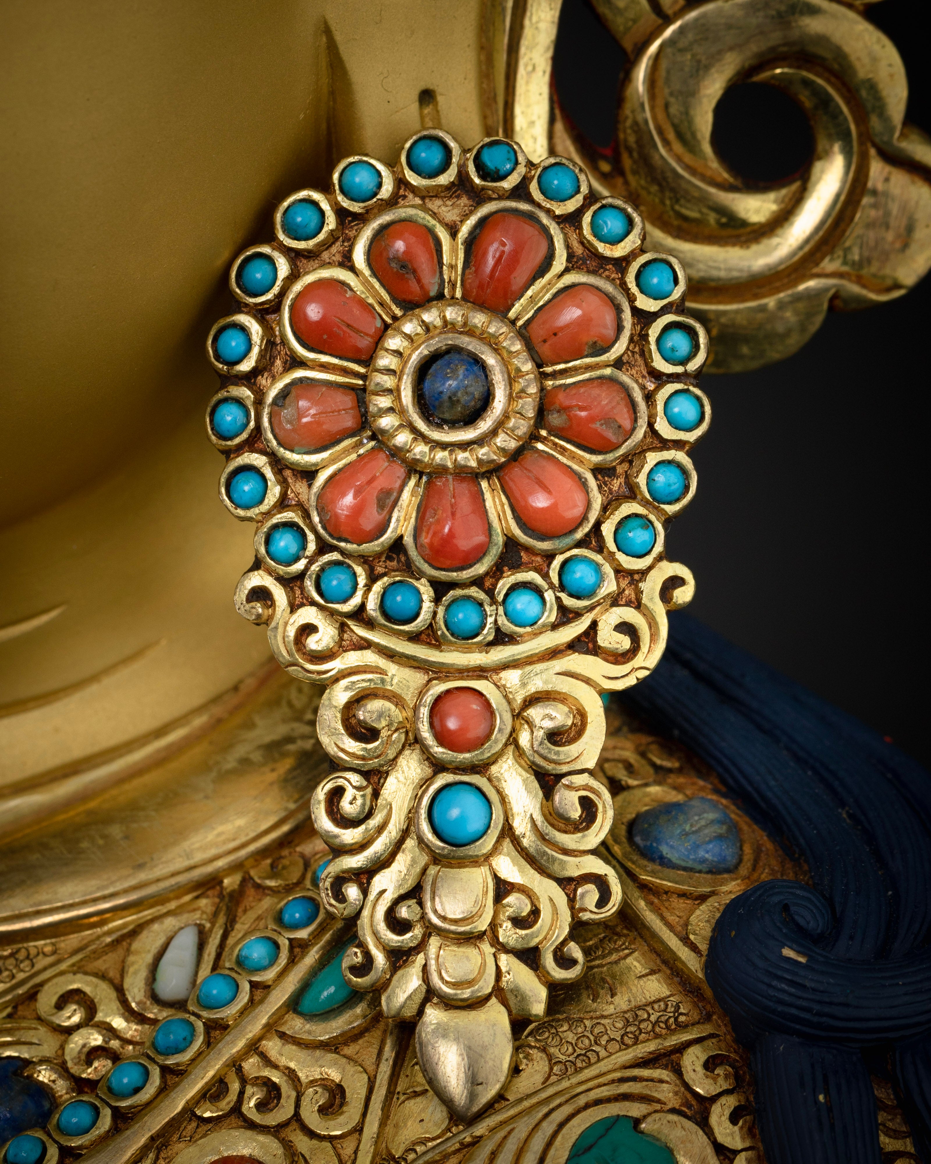 Exclusive Rare Guru Rinpoche Statue: Tibetan Buddhist Treasure