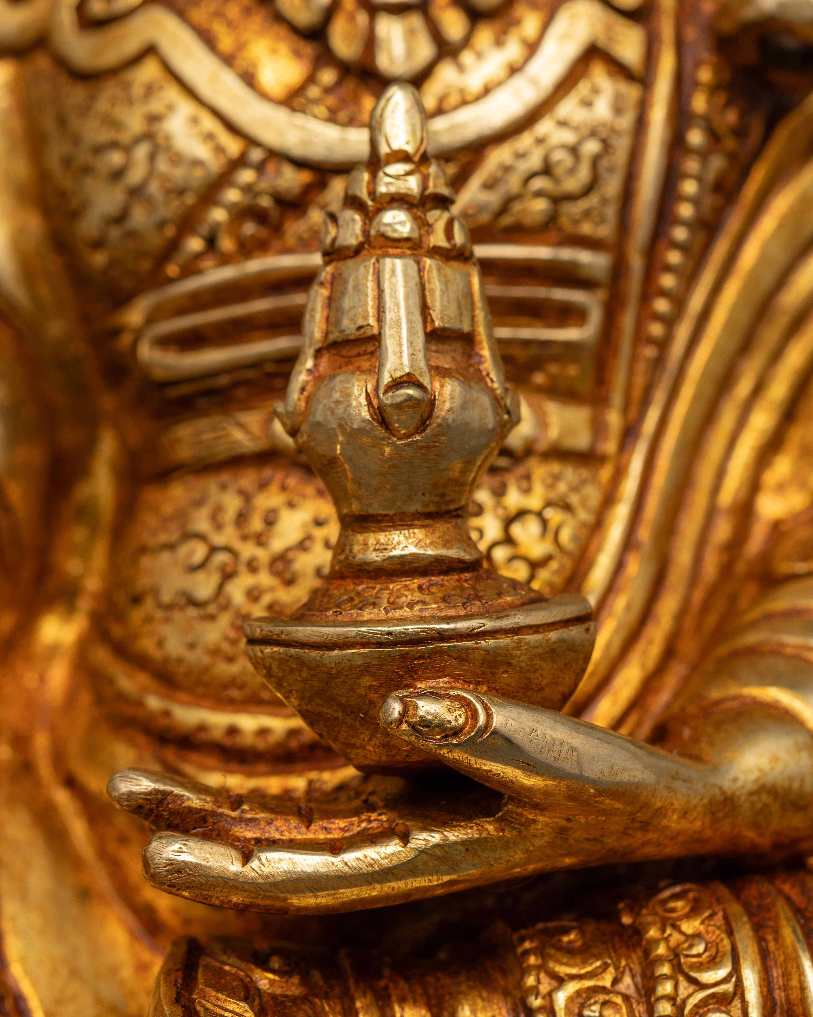 Tibetan Handmade Guru Rinpoche Statue