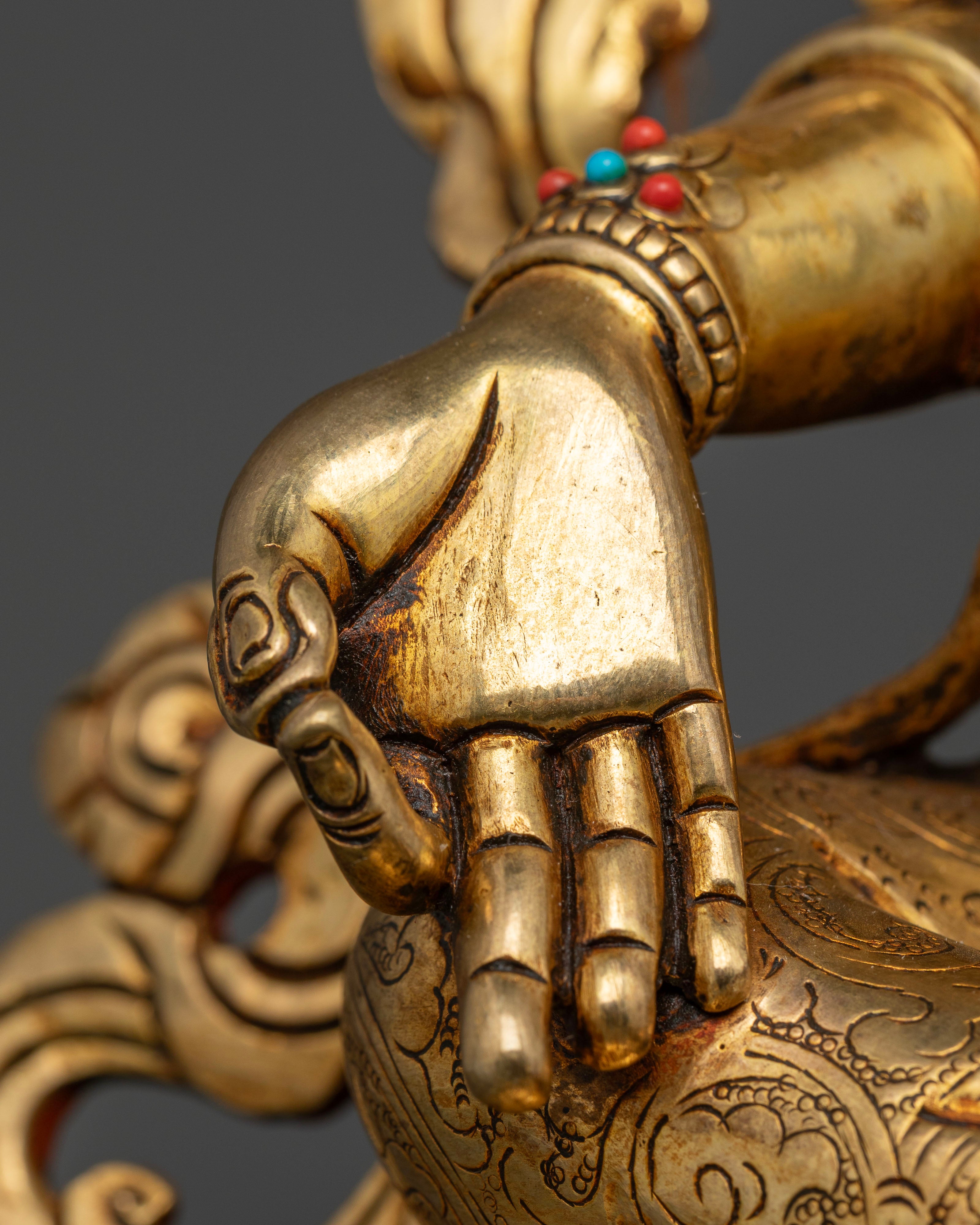 Green Tara Statue: Mother of Compassion & Savior