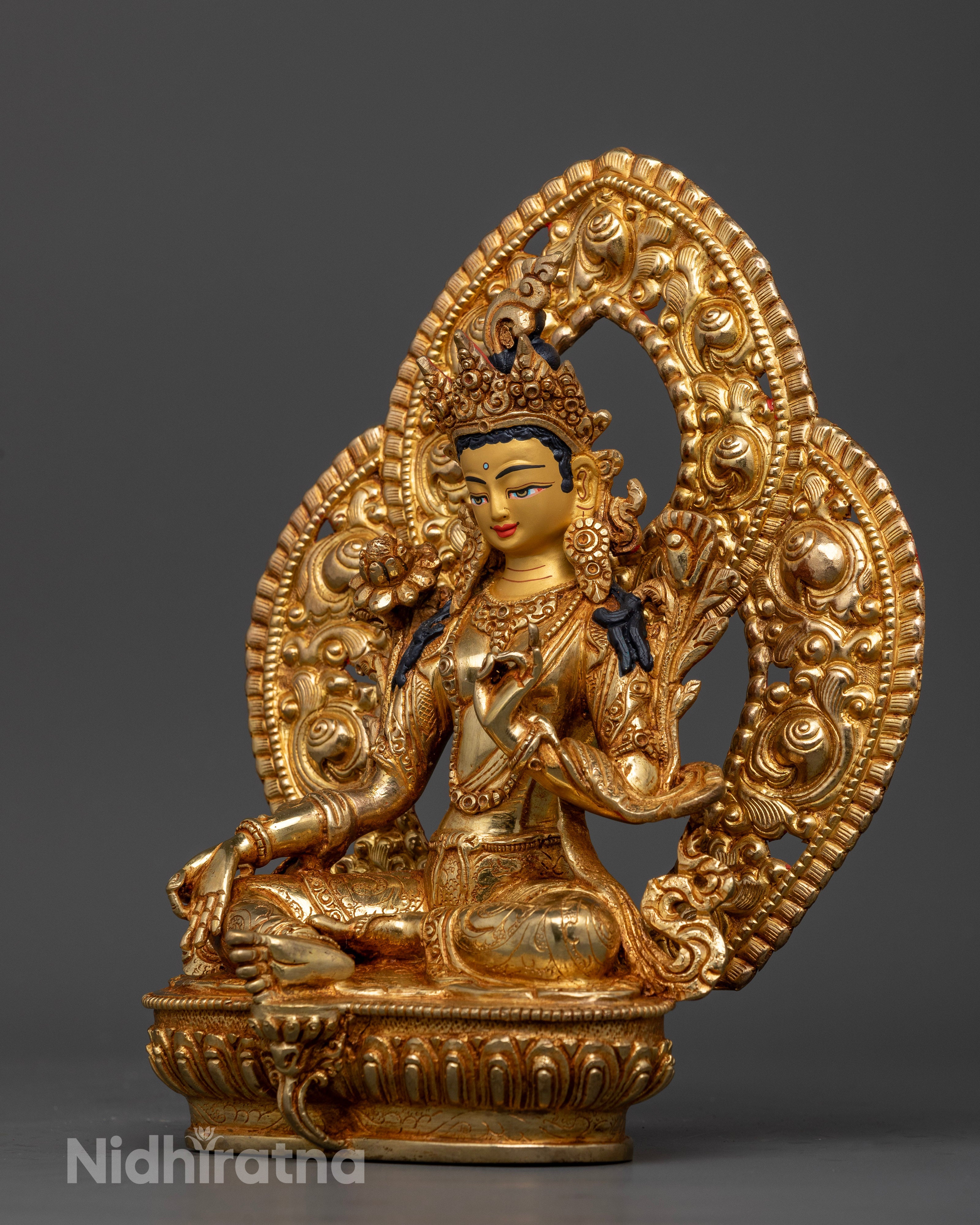 Find Serenity and Protection with a Green Tara Statue - Symbol of Compassion and Liberation