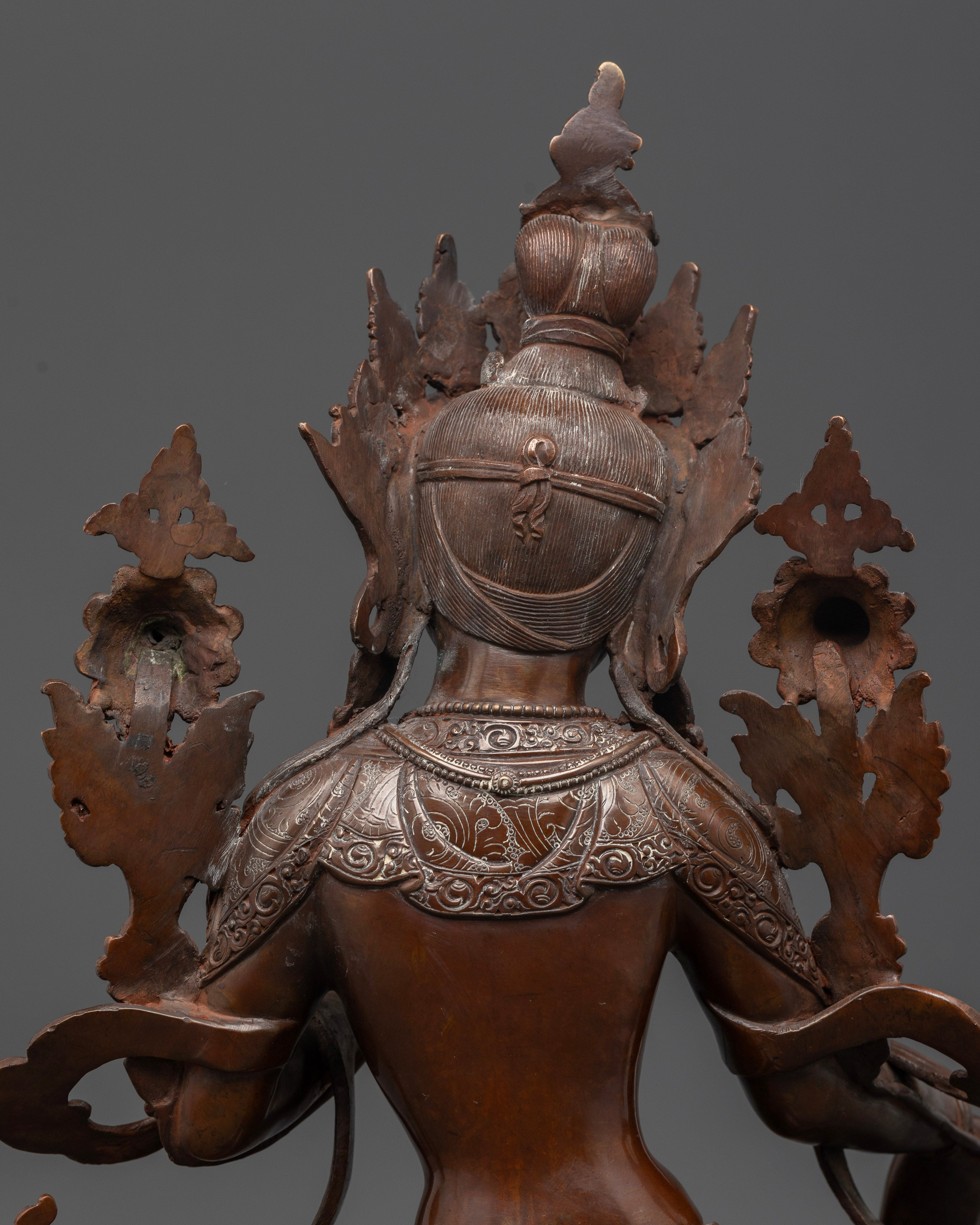 Oxidized Female Buddha Statue: A Symbol of Enlightened Femininity