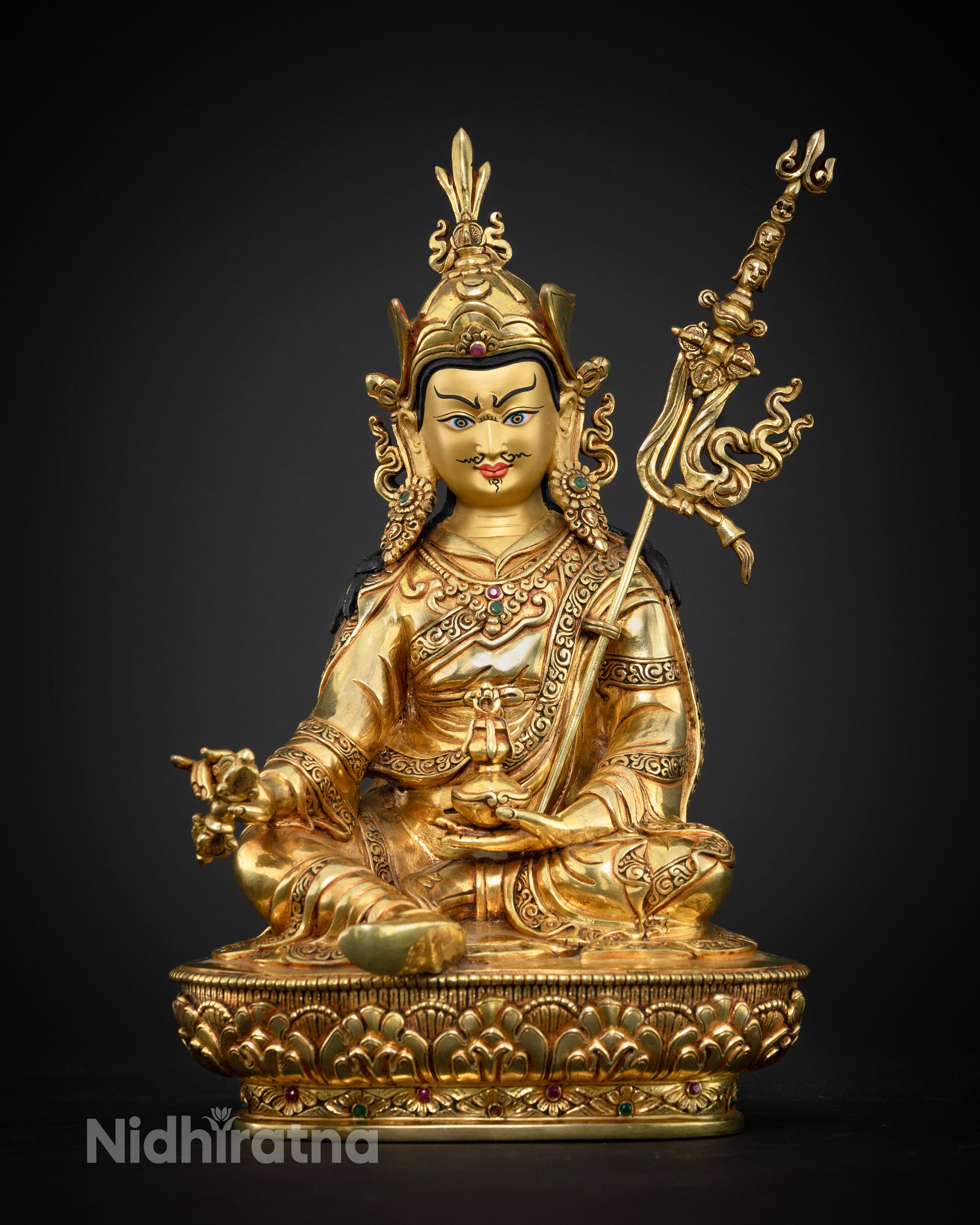 Tantric Master Guru Rinpoche Statue | The Blessed Protector Sculpture