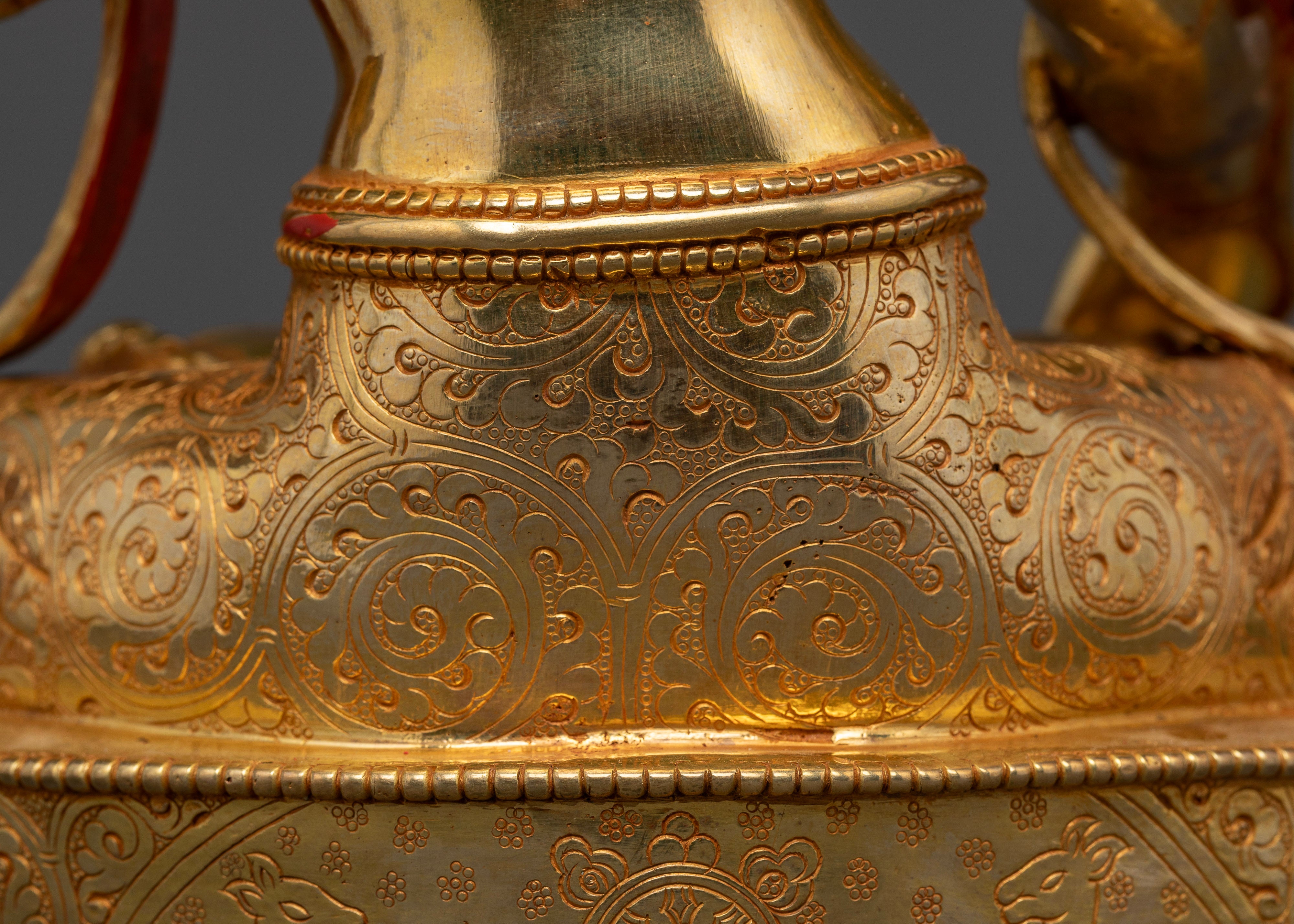 24k gold coated Goddess White Tara