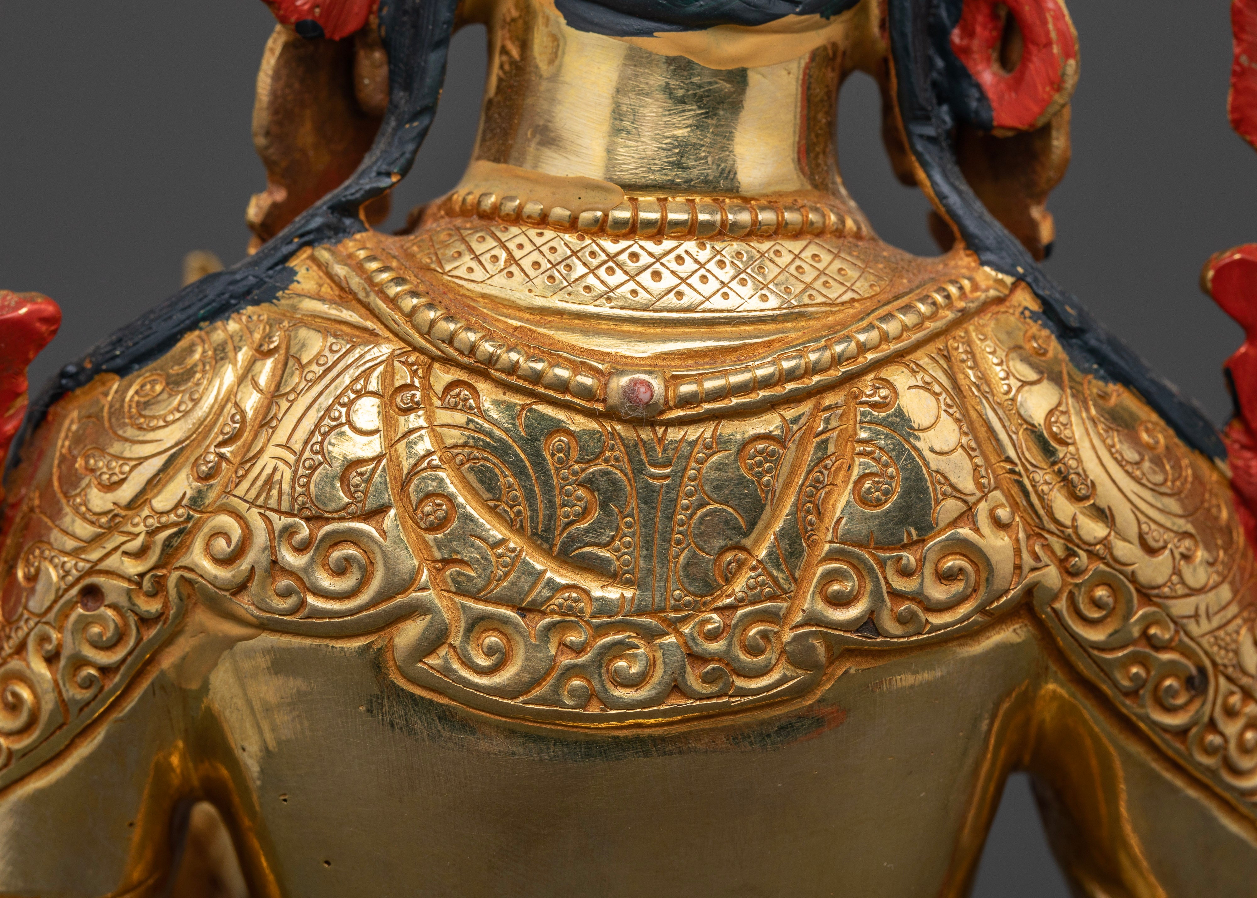 24k gold coated Goddess White Tara