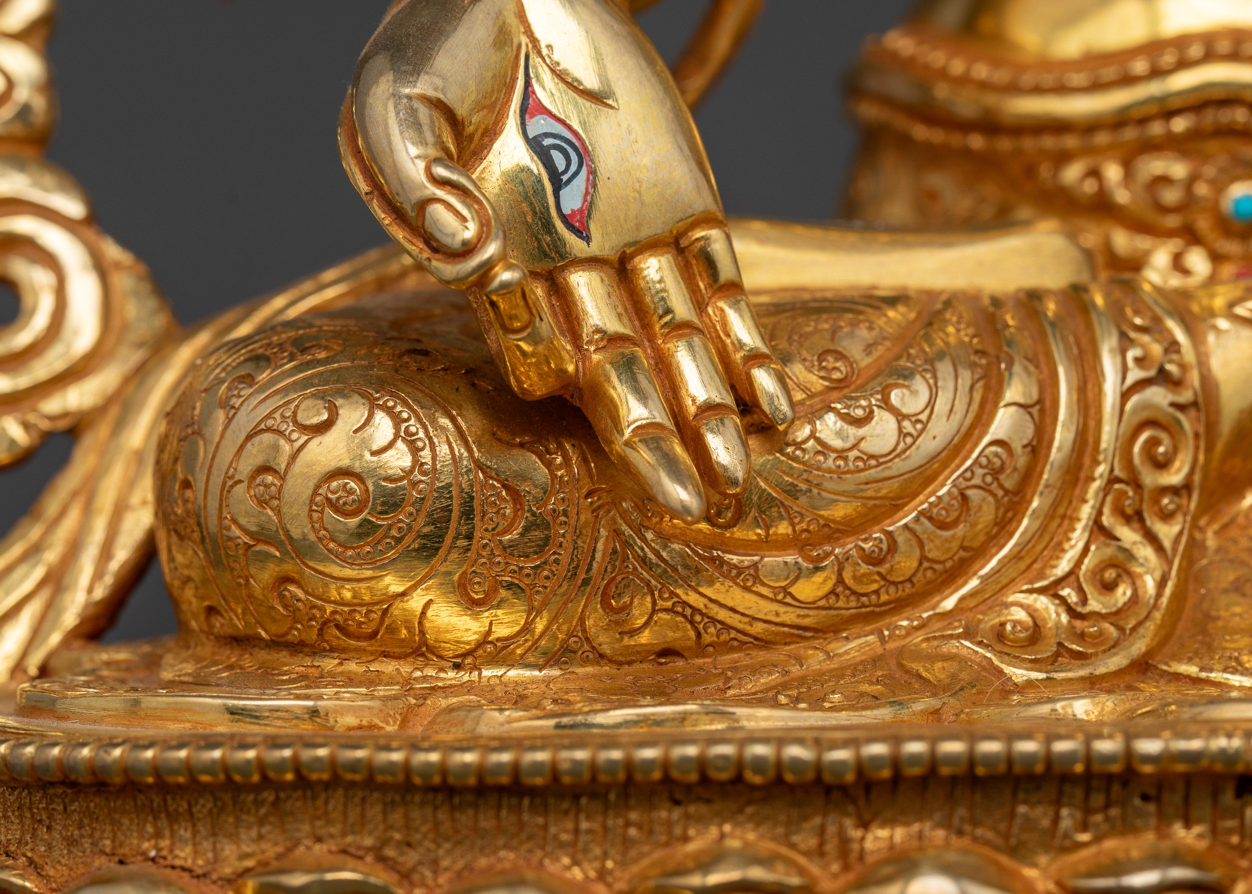 24k gold coated Goddess White Tara