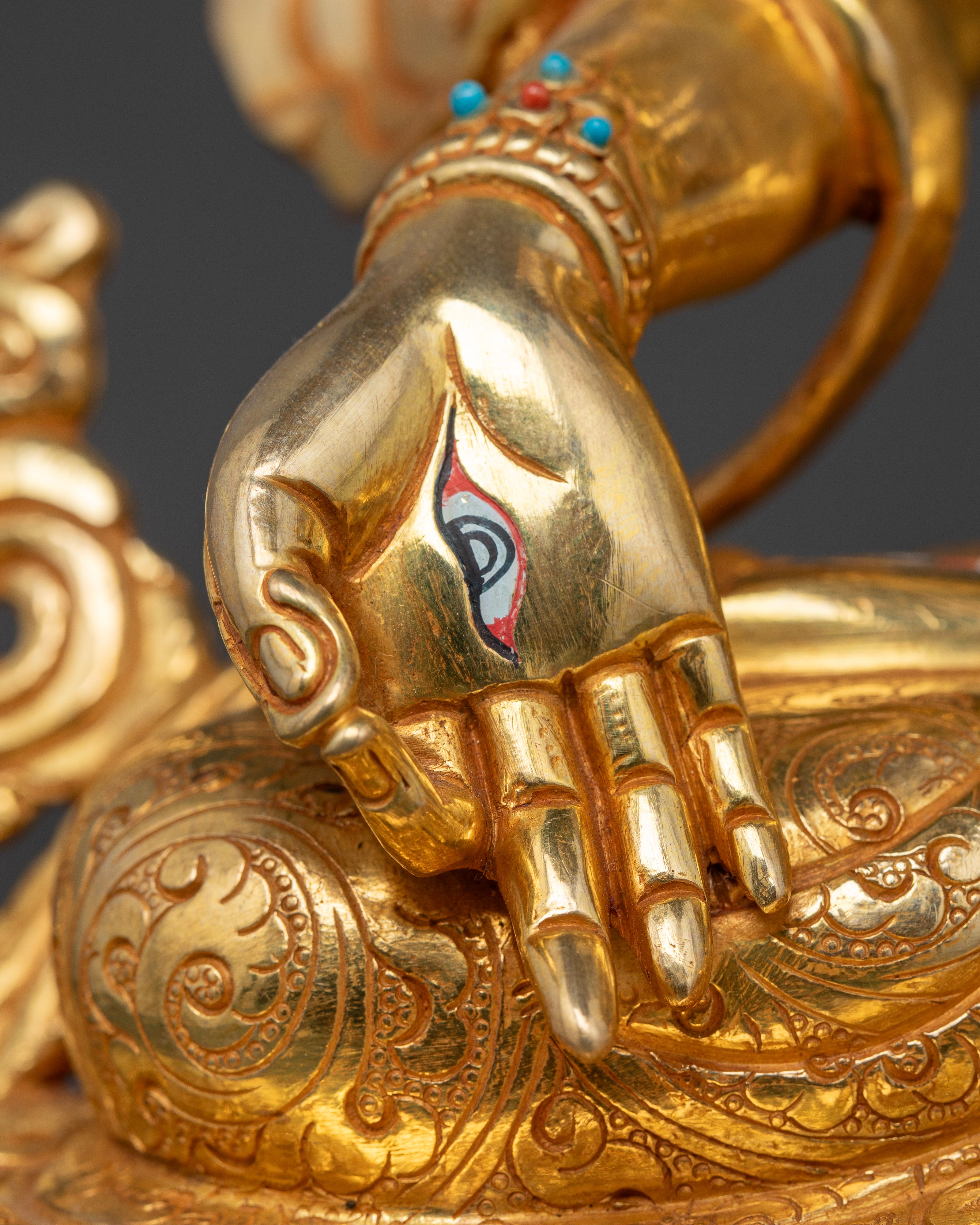 24k gold coated Goddess White Tara