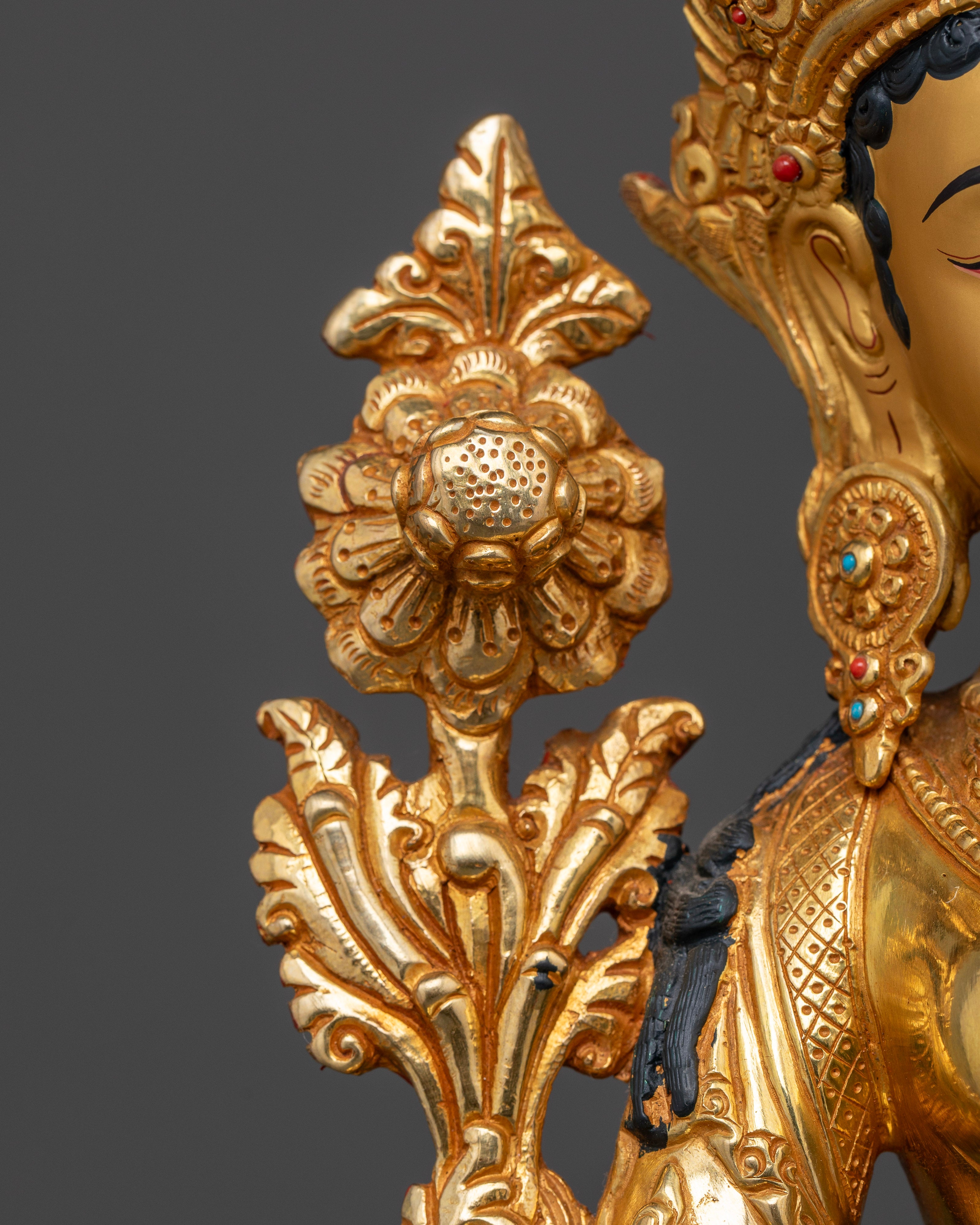 24k gold coated Goddess White Tara