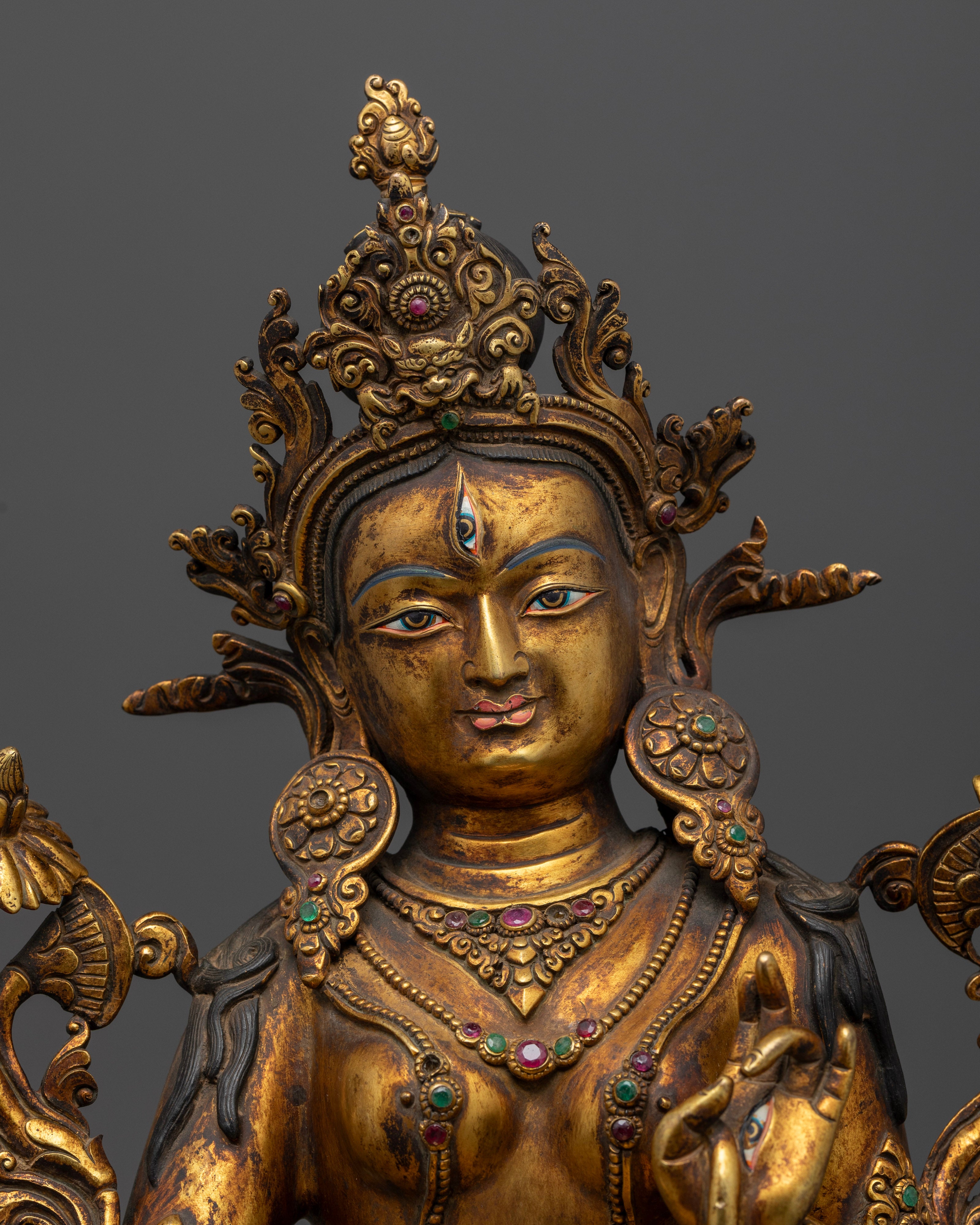 Antique White Tara Statue | Protecting and Healing Energy