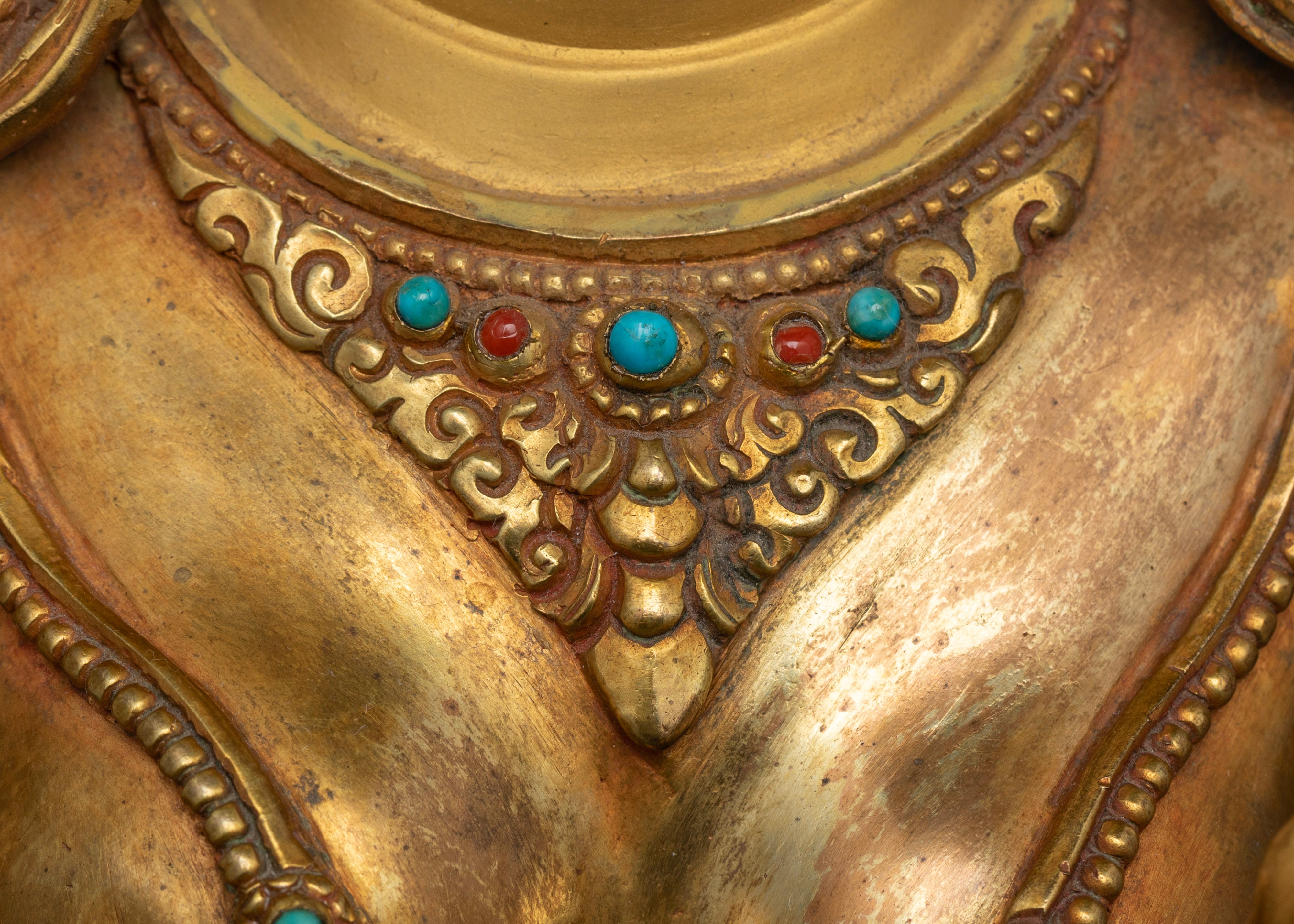 Green Tara Statue from Nepal: Elegance and Spirituality