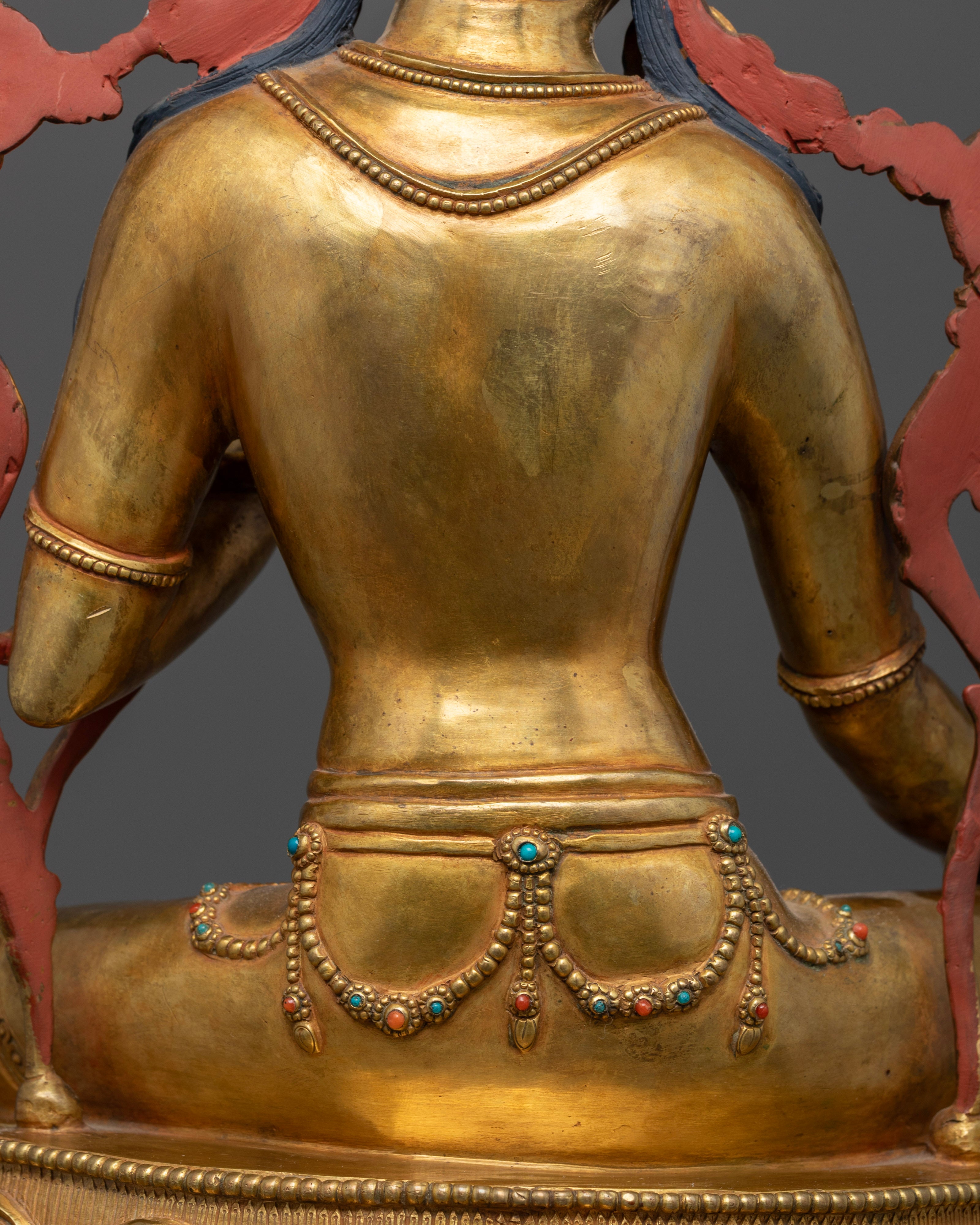 Green Tara Statue from Nepal: Elegance and Spirituality