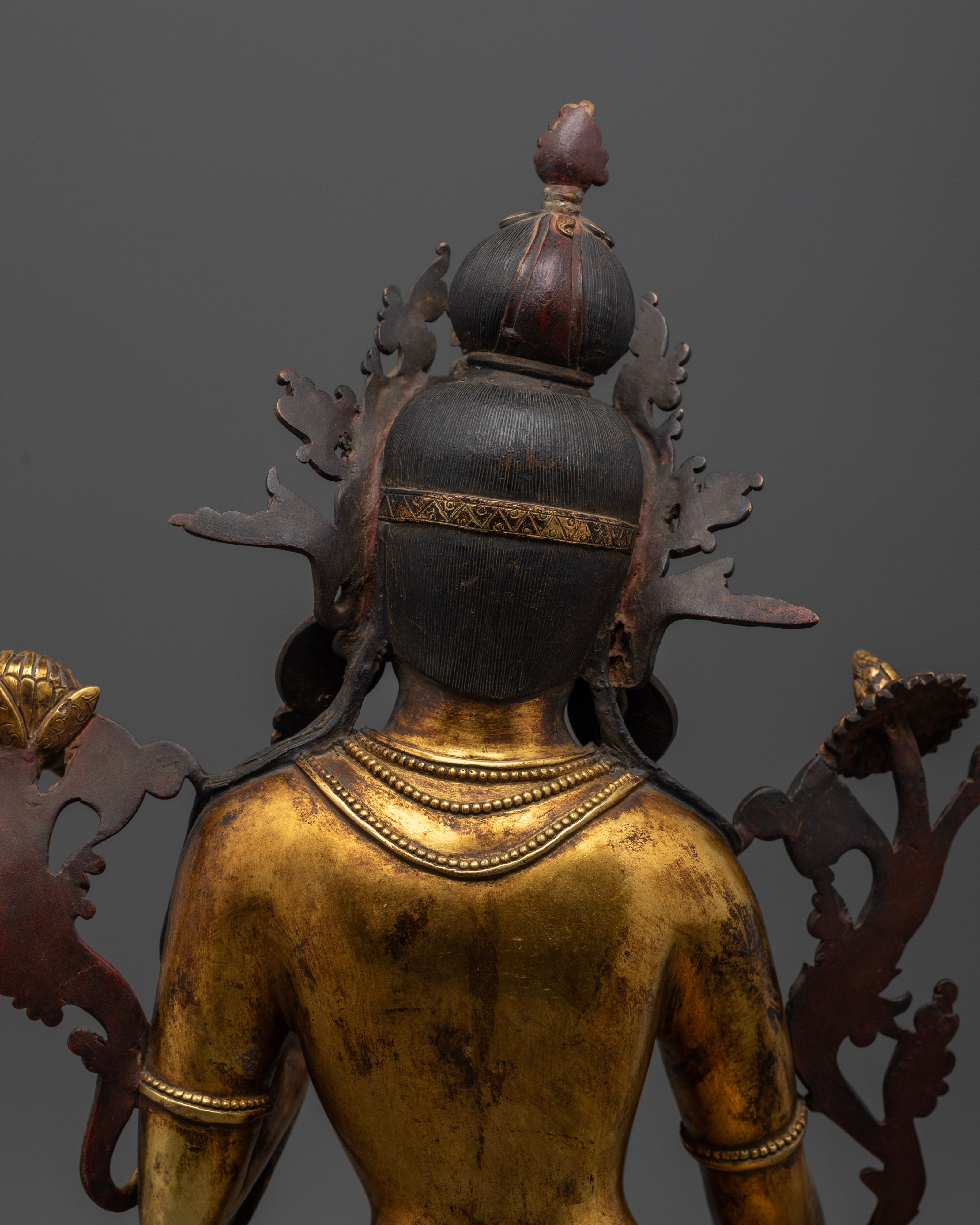 Antique White Tara Statue | Protecting and Healing Energy