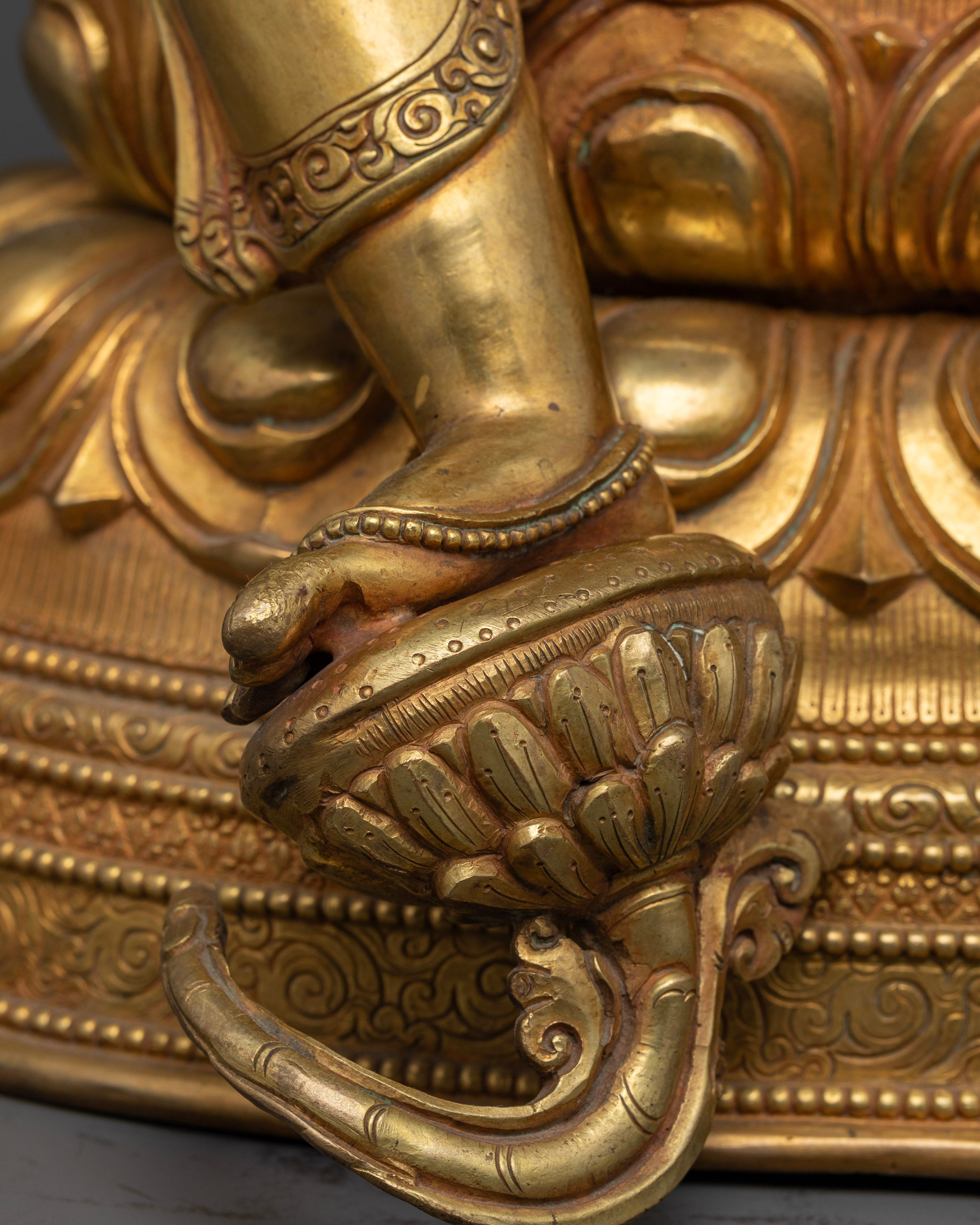 Green Tara Statue from Nepal: Elegance and Spirituality