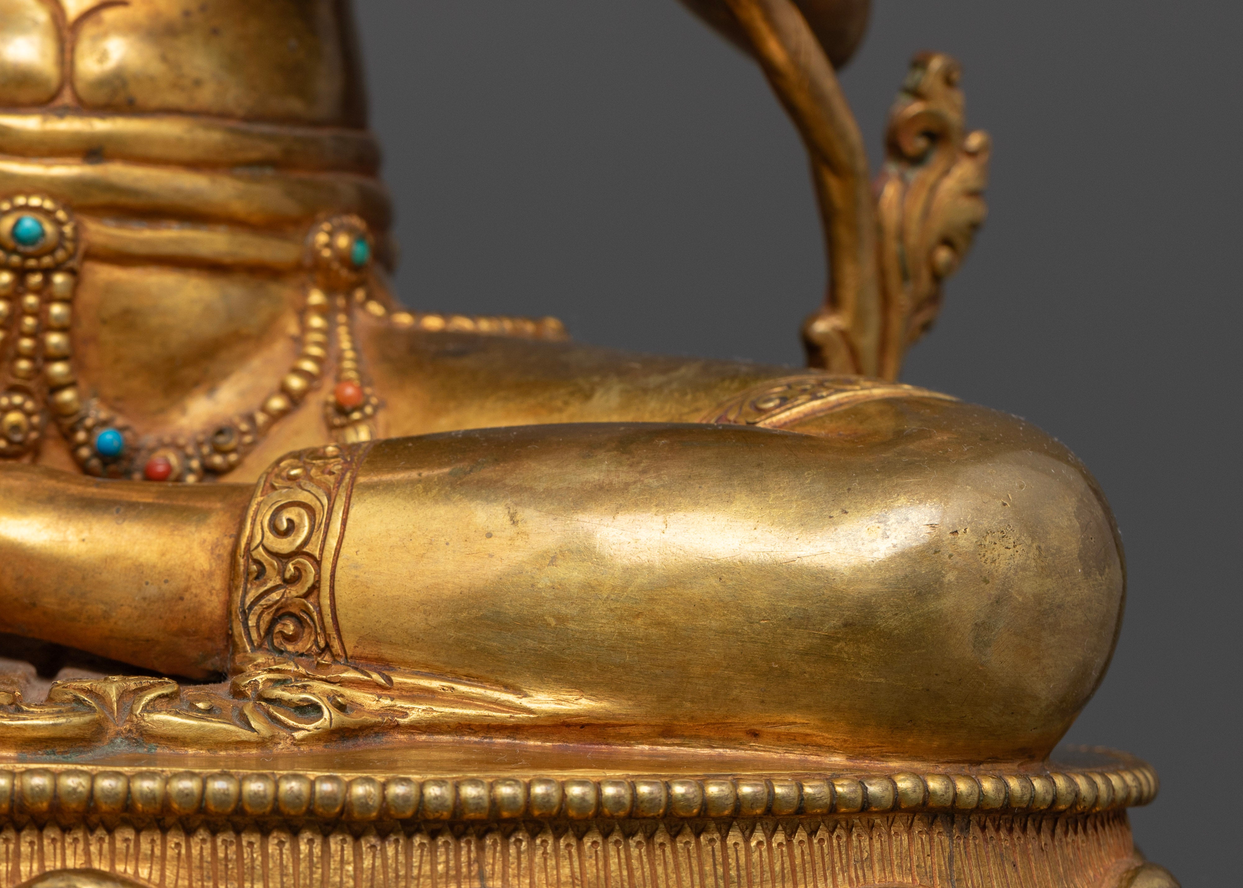 Green Tara Statue from Nepal: Elegance and Spirituality