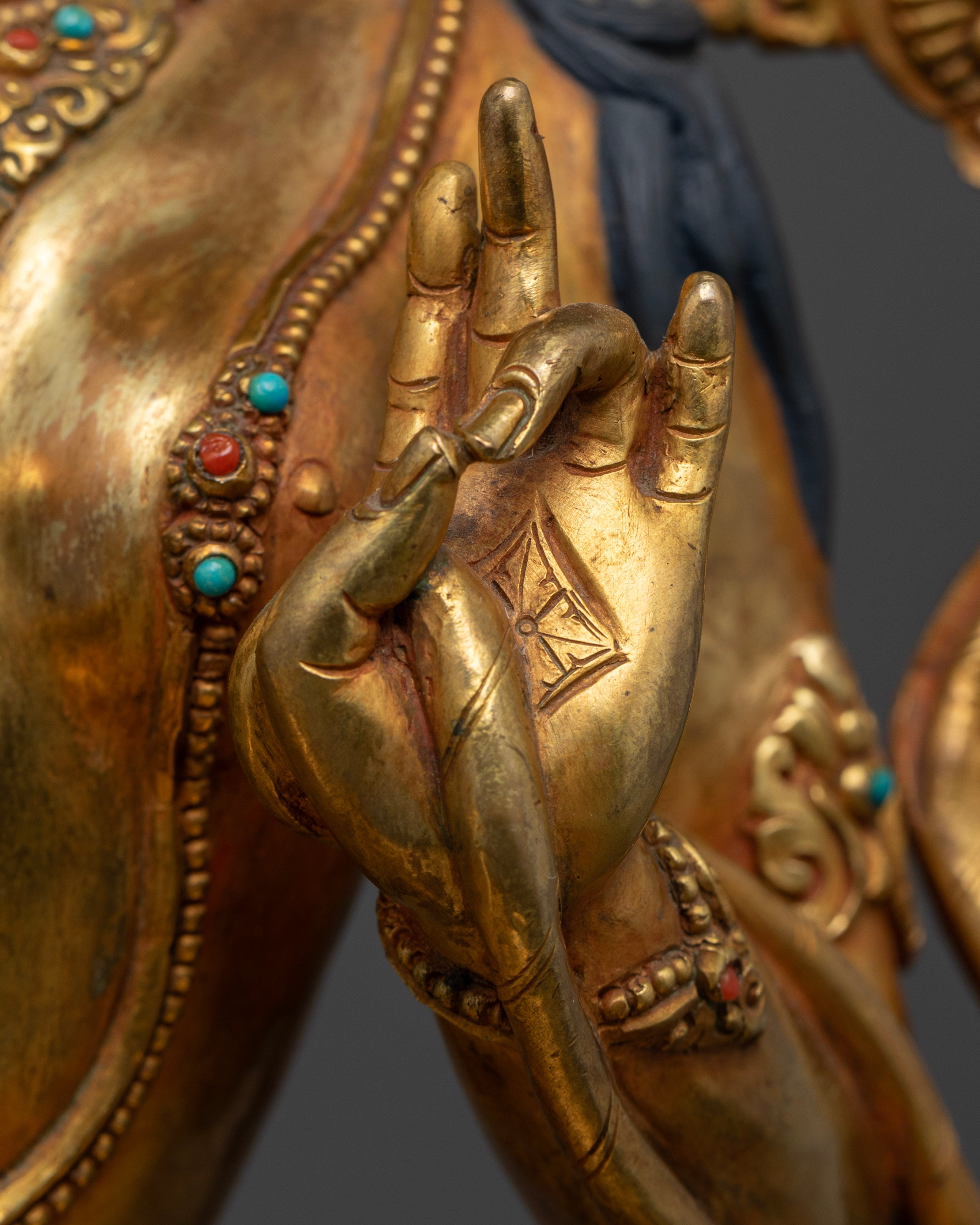 Green Tara Statue from Nepal: Elegance and Spirituality