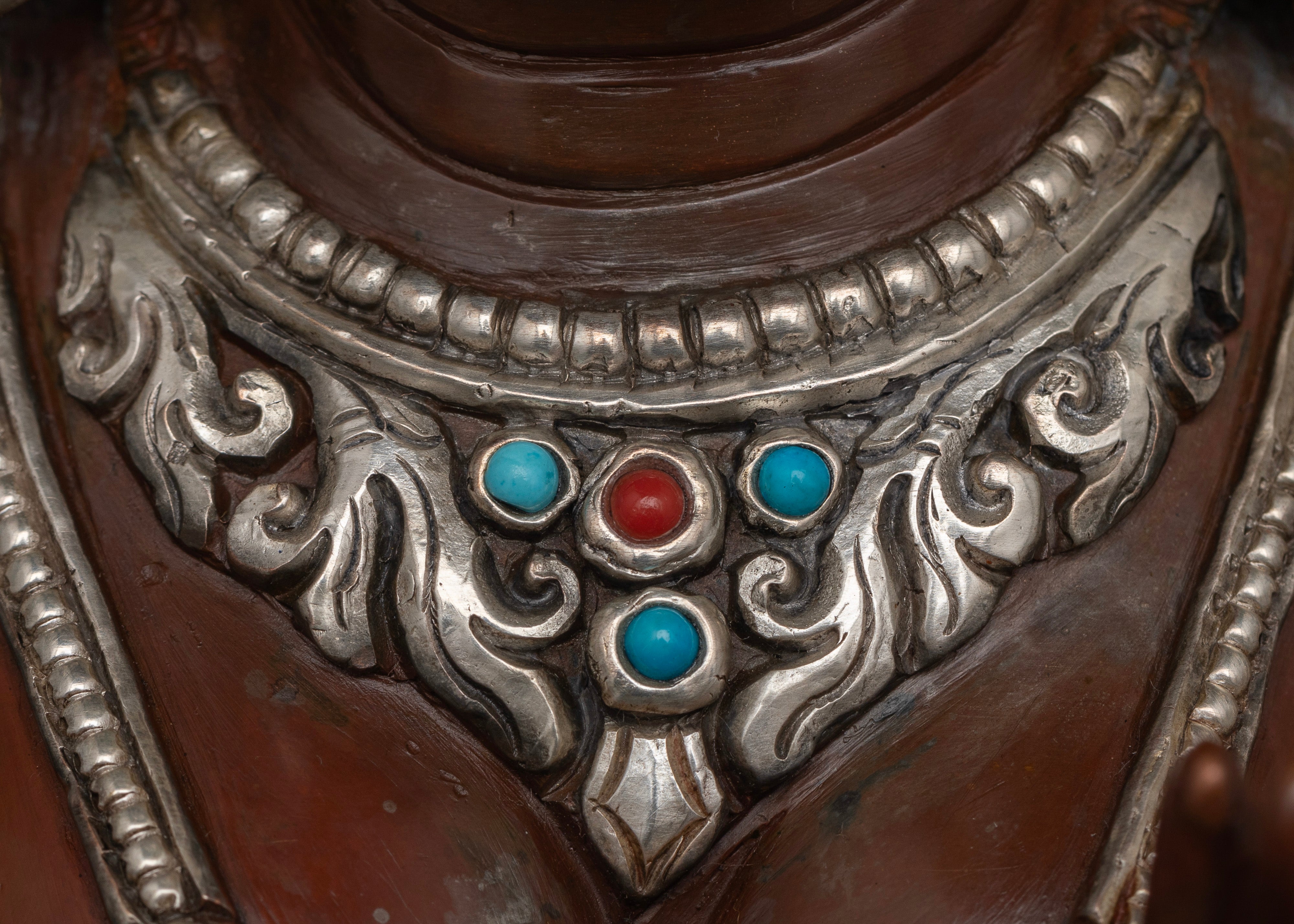 Green Tara in Silver and Oxidized Fusion