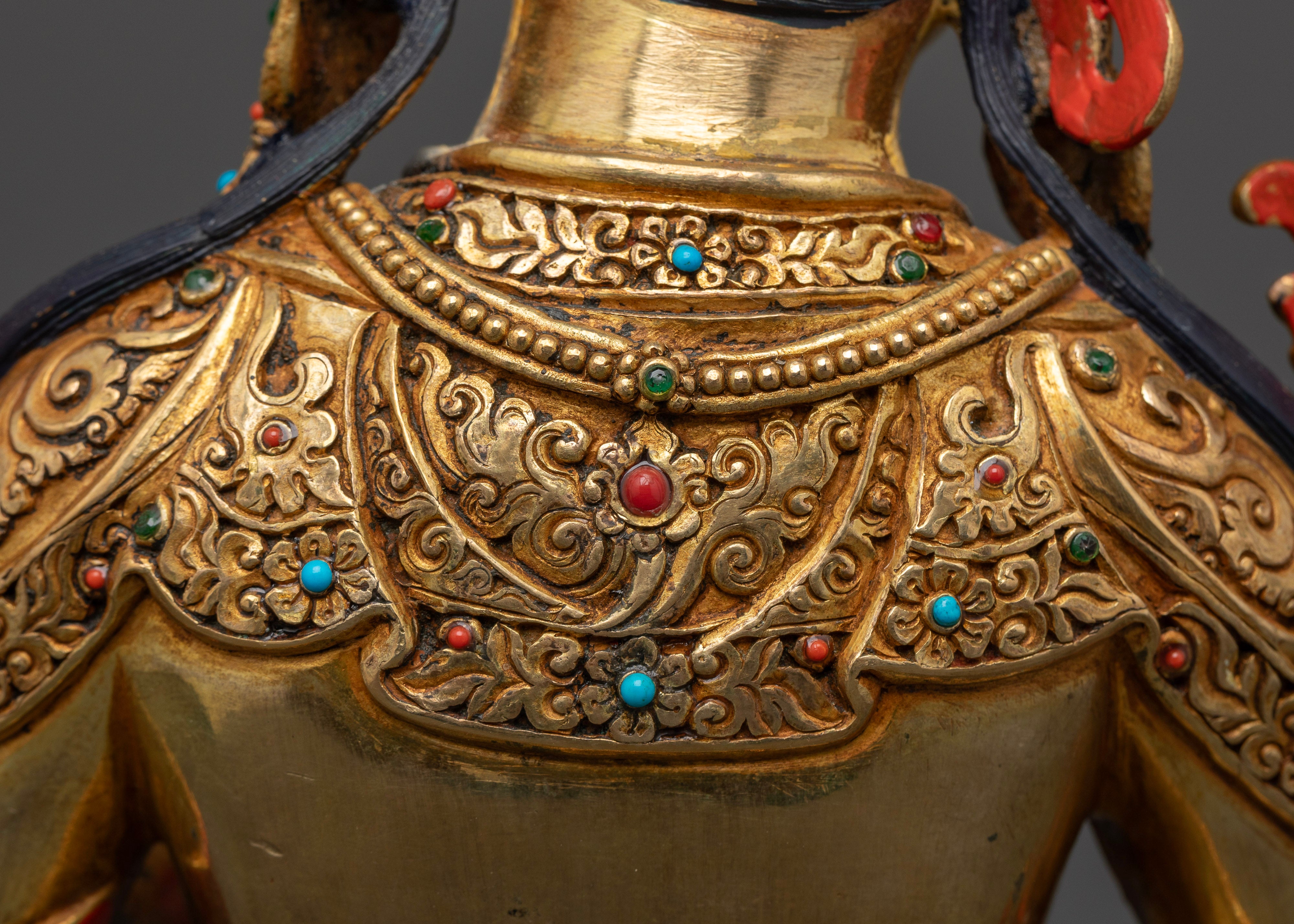 Meticulously Crafted Green Tara: Bless Your Home with Peace and Protection