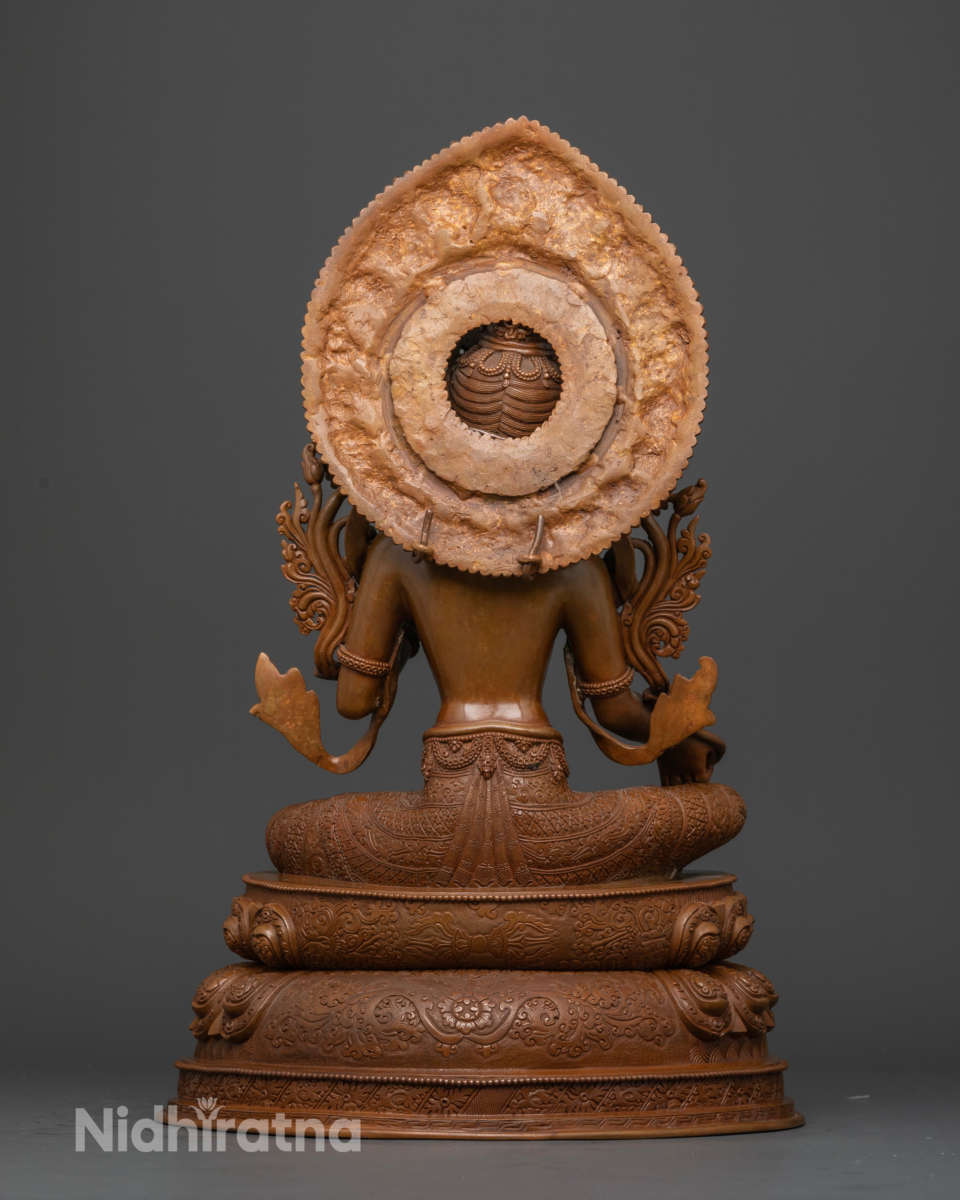 The Artfully Crafted Oxidized Green Tara