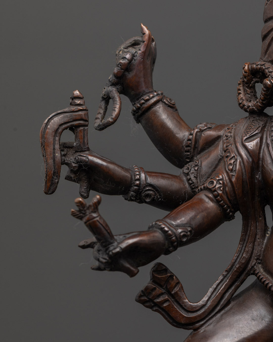 Oxidized Ganesh Idol | Traditional Hindu Elephant God Sculpture