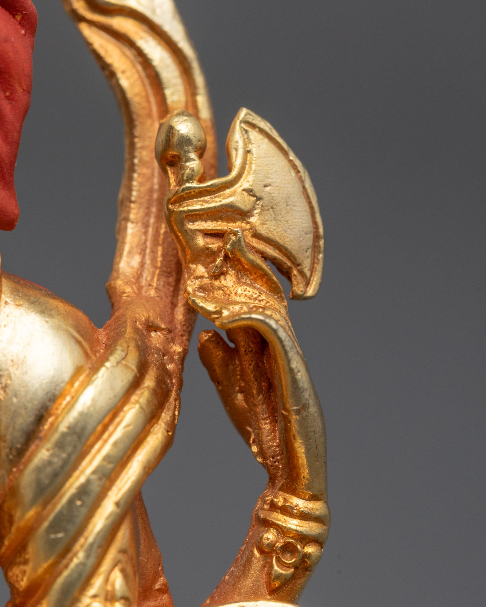 Machine-Made Gold-Plated Ganesh Sculpture