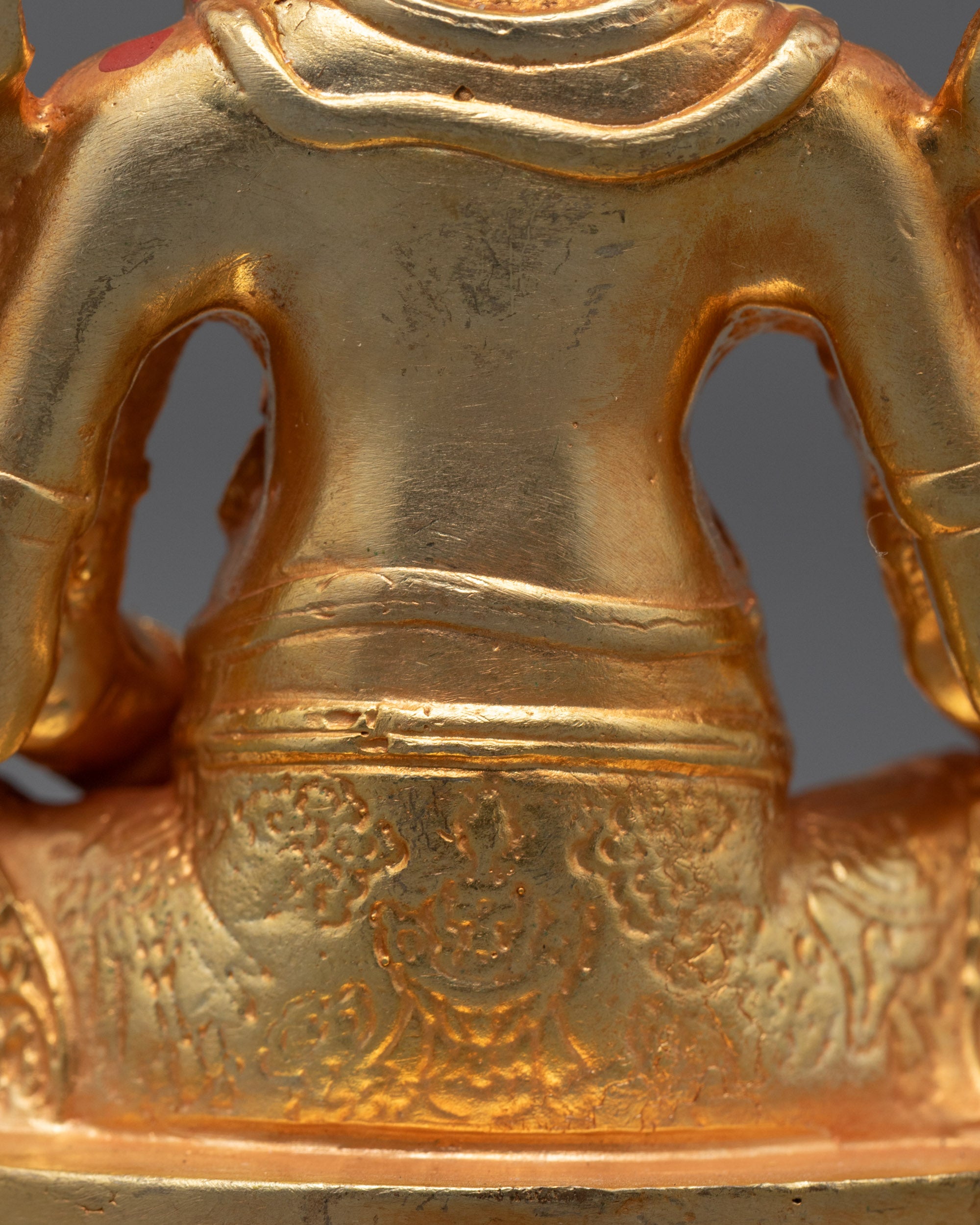 Machine-Made Gold-Plated Ganesh Sculpture