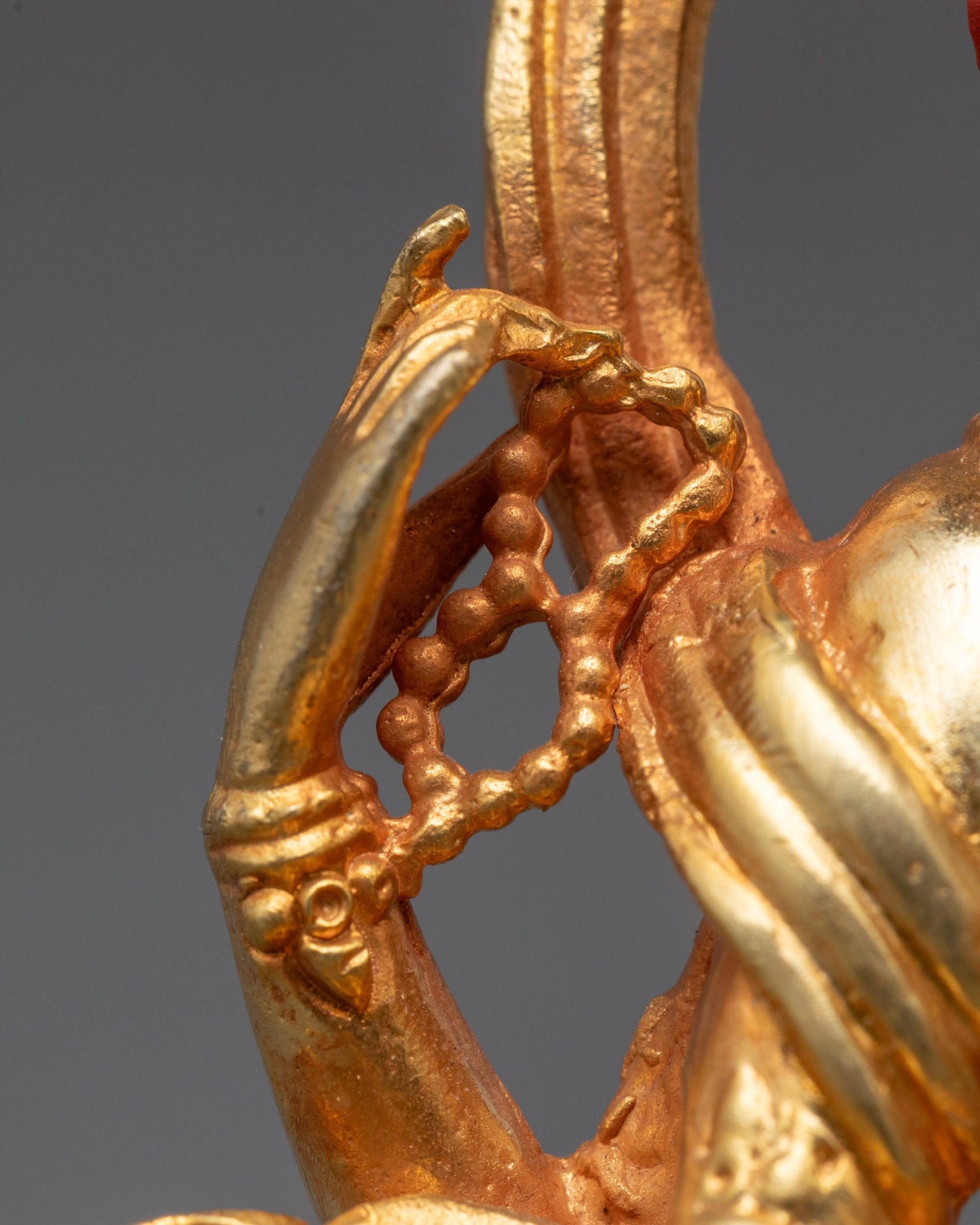 Machine-Made Gold-Plated Ganesh Sculpture