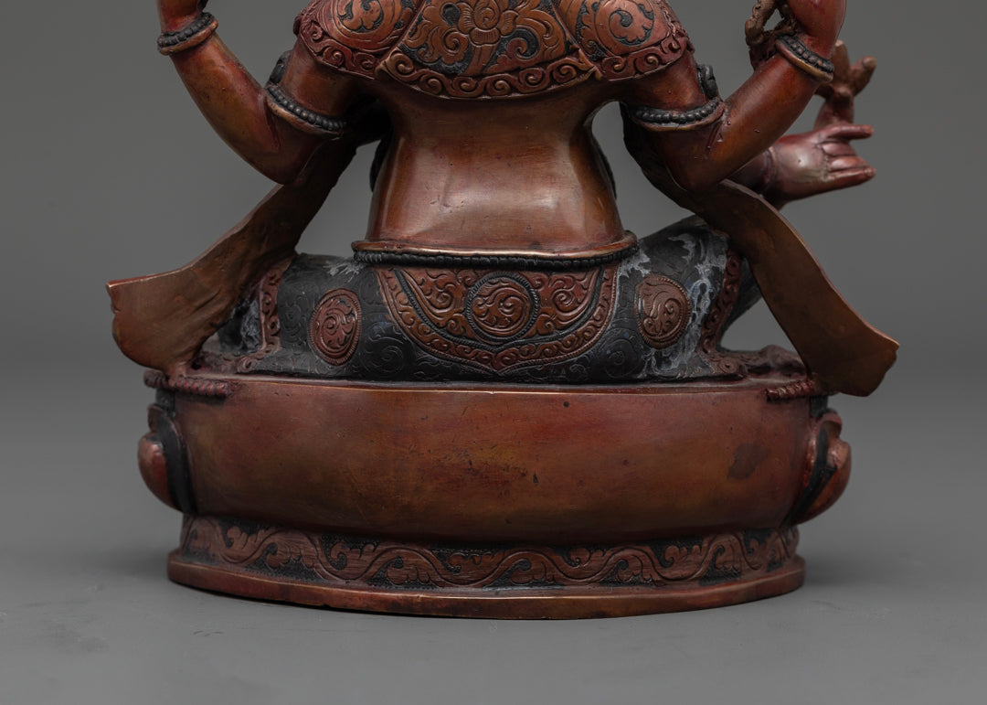 4 Armed Ganesha Statue