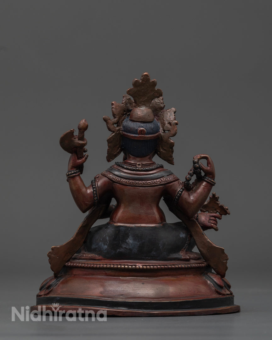 Ganesha Sculpture | Oxidized Statue from Nepal