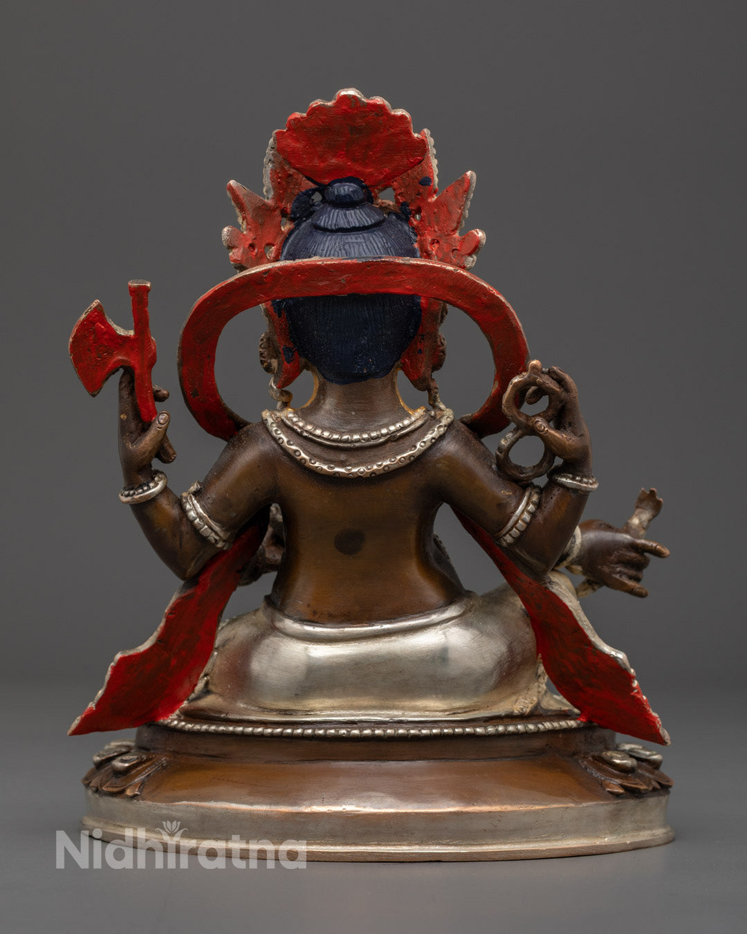 Oxidized Copper Ganesha Statue | Handmade Ganesh Murti