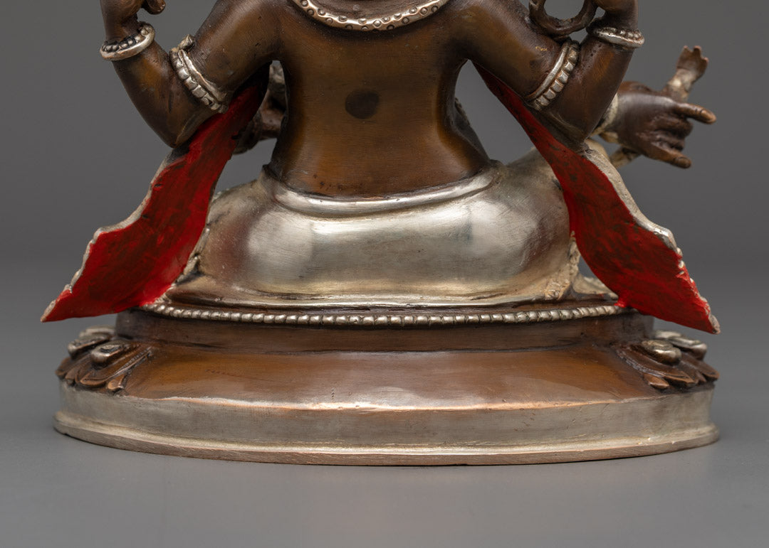 Oxidized Copper Ganesha Statue | Handmade Ganesh Murti