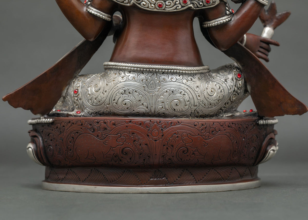 Lord Ganesh Statue | Fine Newari Religious Artwork