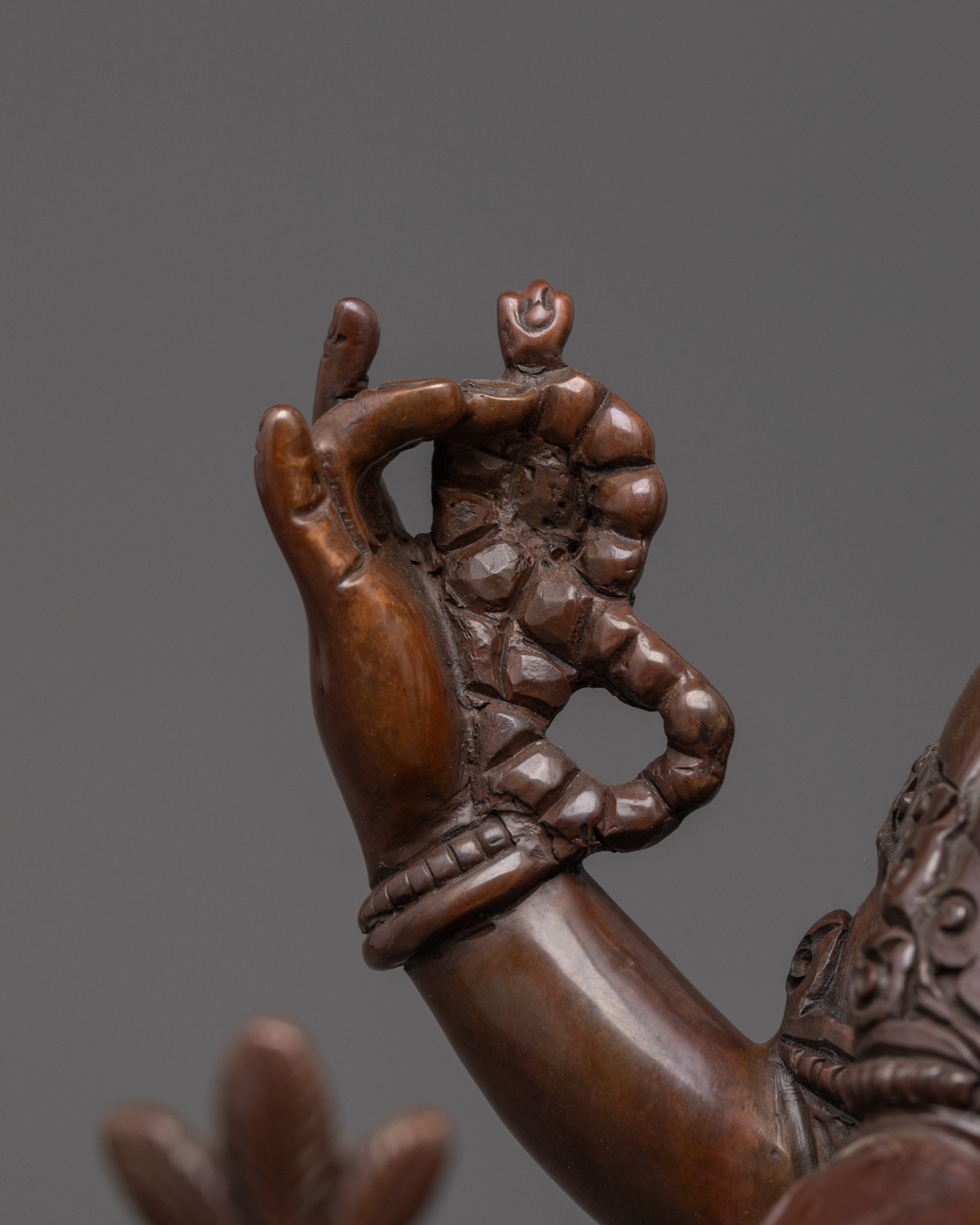 Oxidized Lord Ganesha Statue | Handcrafted Hindu Elephant God Idol