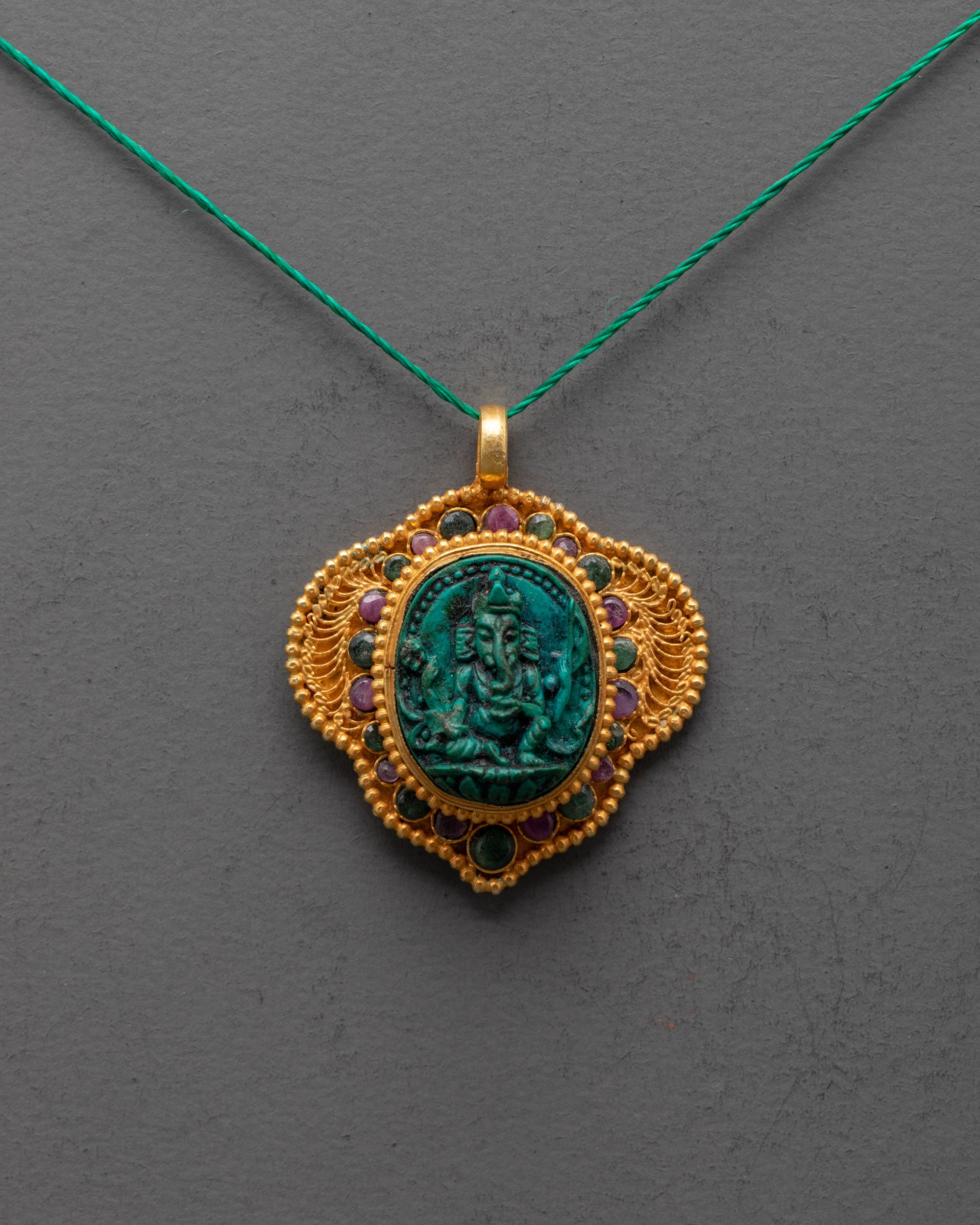 Ganesh Pendant Necklace | Gold-Plated Jewelry