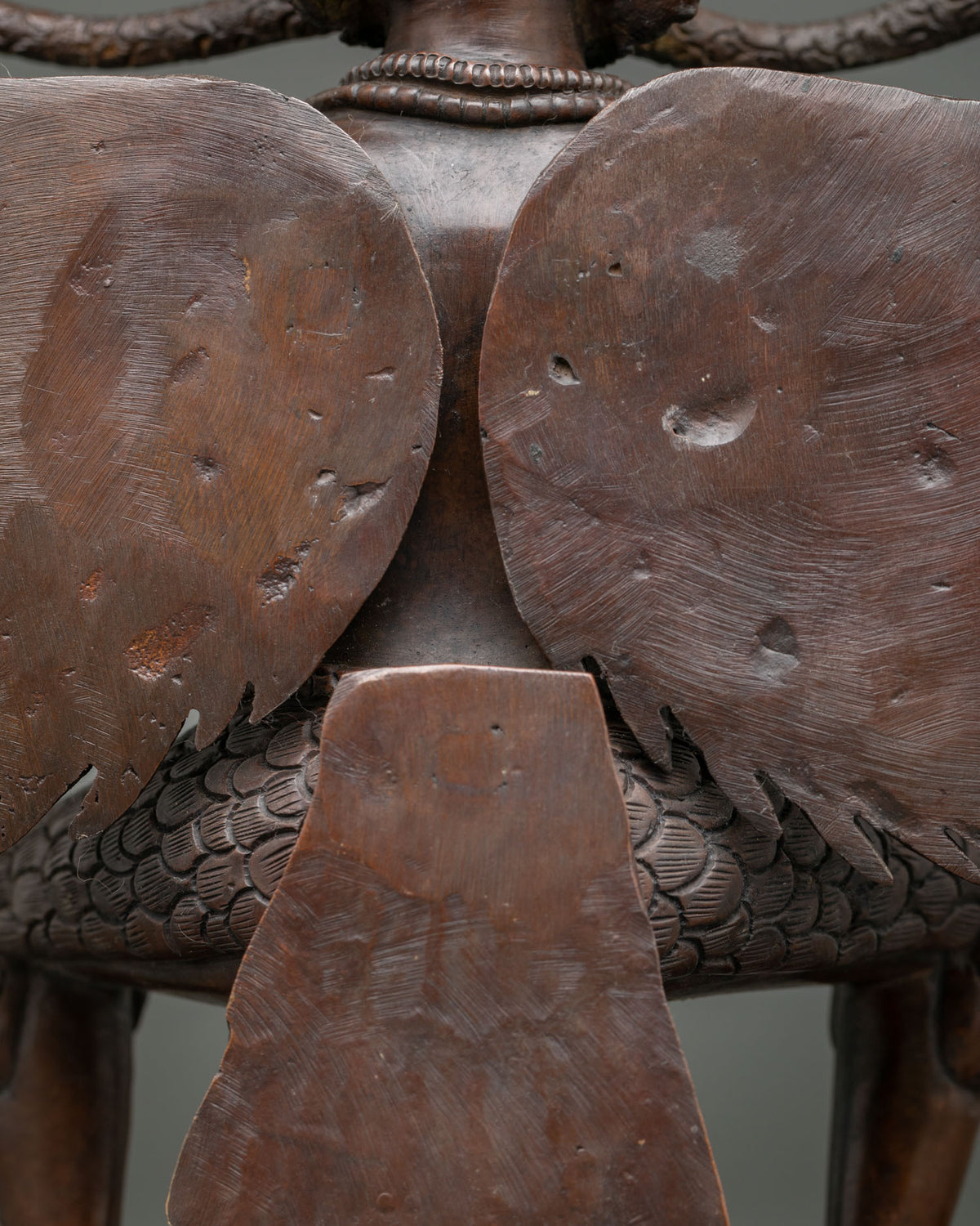 Oxidized Garuda Statue | Symbol of Strength and Fearless Protection