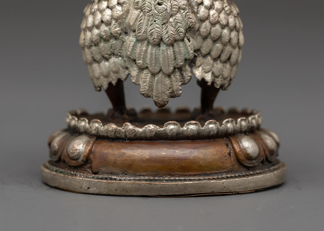 Machine Made Oxidized Garuda Sculpture | Buddhist Mythical Protector