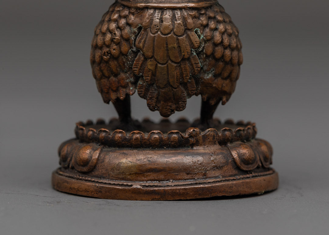 Machine-Made Oxidized Garuda Figurine | Fierce Protector