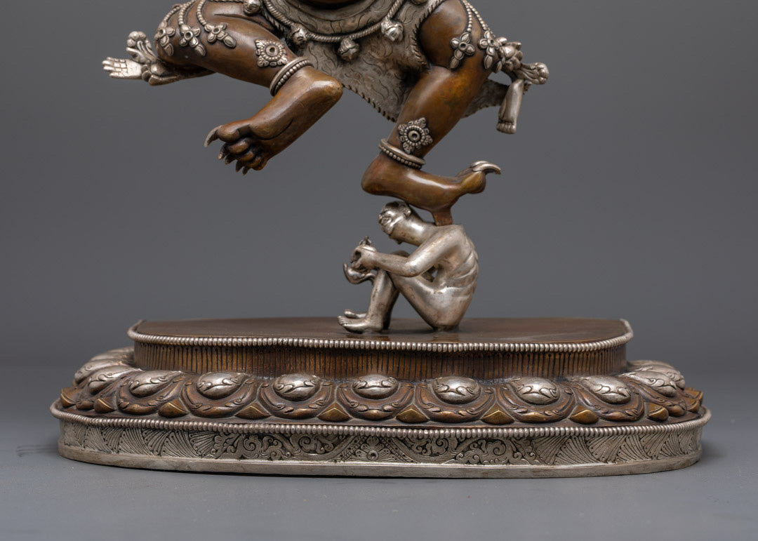 Tibetan Garuda Statue for Sale | Hand-Carved Oxidized Copper