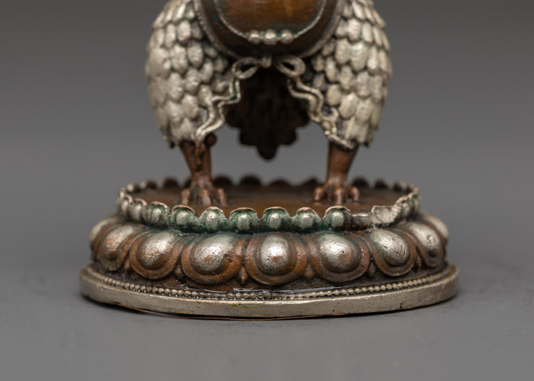 Machine Made Oxidized Garuda Sculpture | Buddhist Mythical Protector