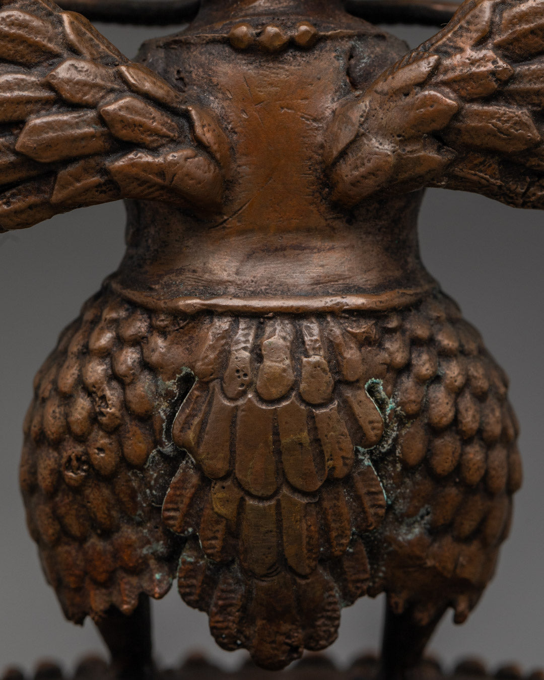 Machine-Made Oxidized Garuda Figurine | Fierce Protector