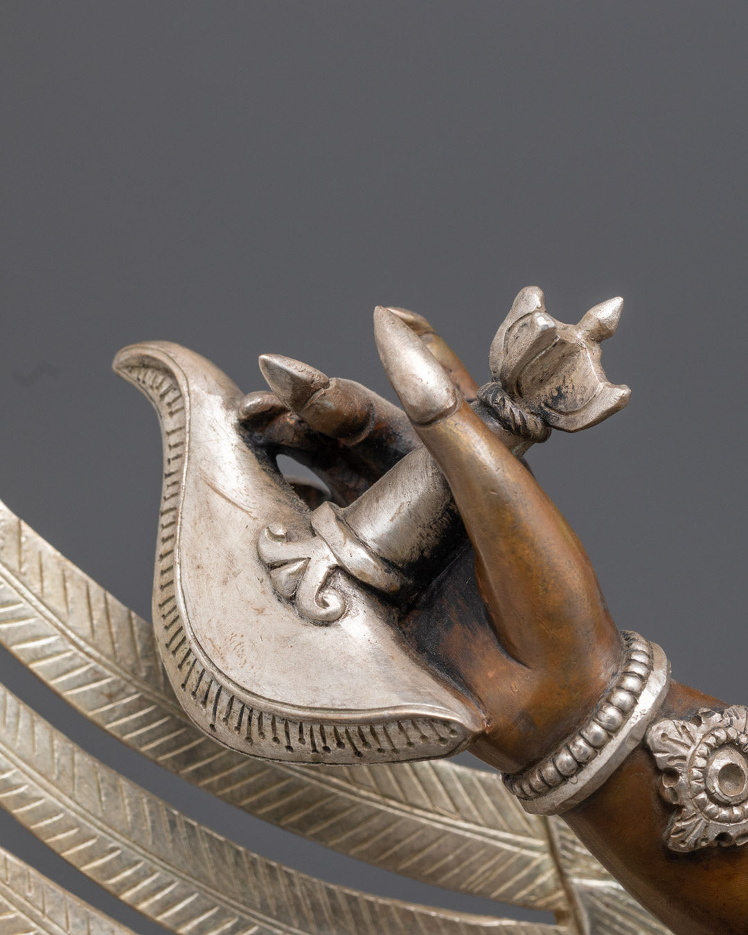 Tibetan Garuda Statue for Sale | Hand-Carved Oxidized Copper