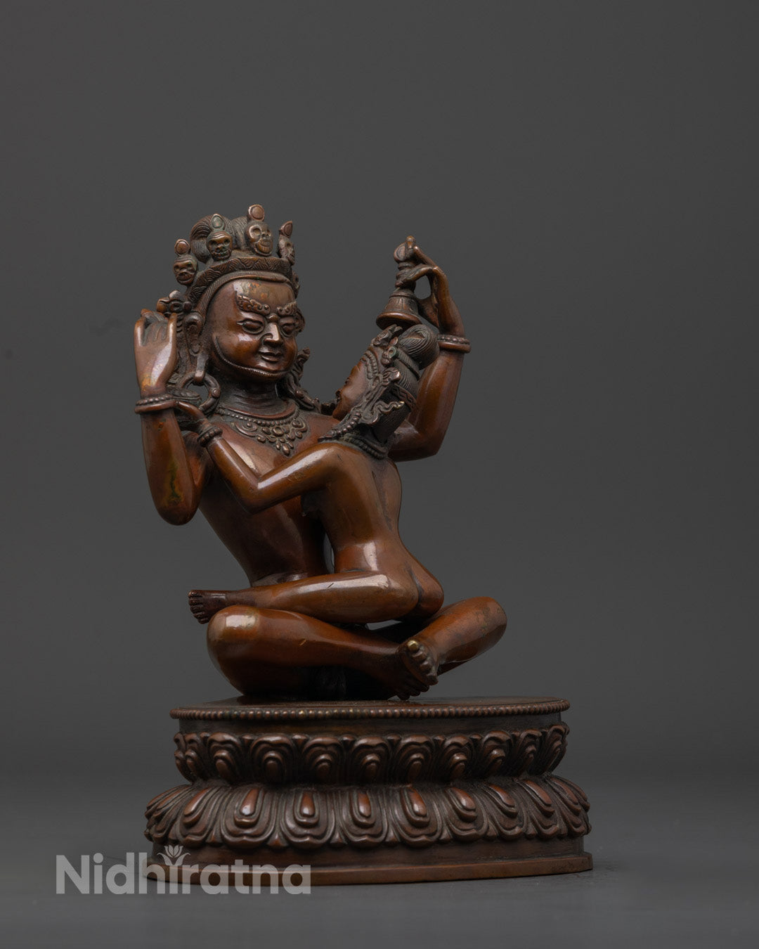 Mahasiddha Ghantapa Statue | Sacred Vajrayana Master of Transformation