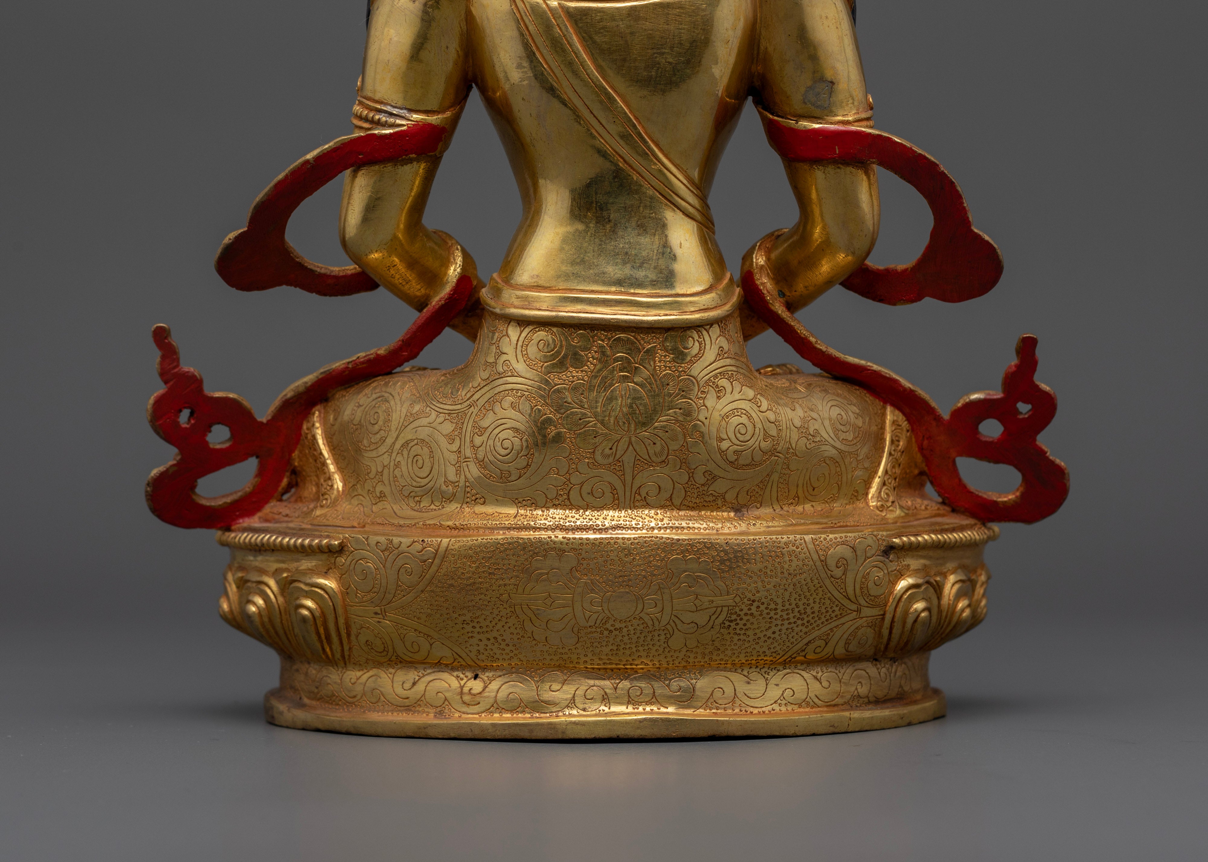 Spiritual Amitayus Buddha sculpture | Amitayus statue for health and longevity | Peaceful Amitayus statue