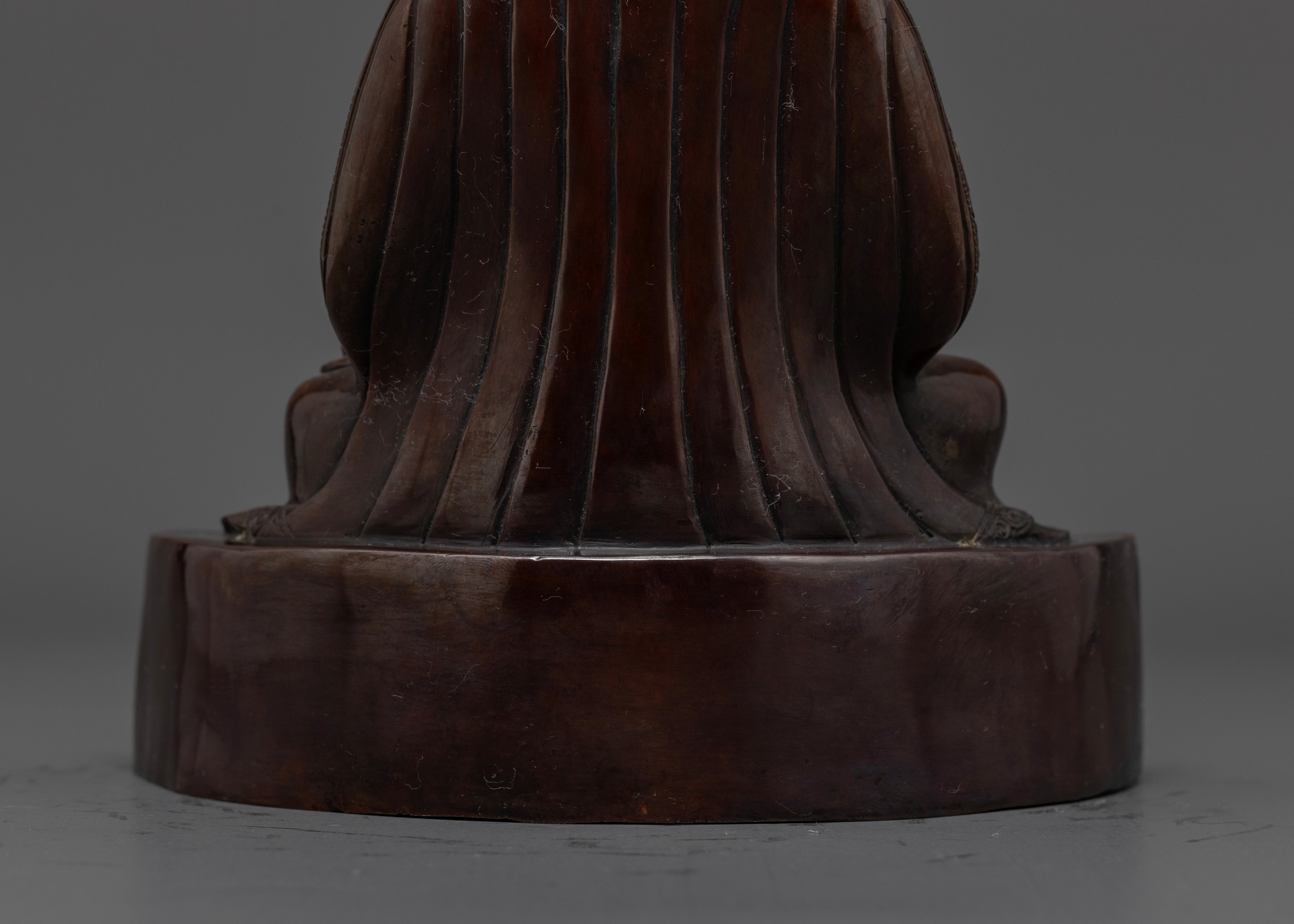 Oxidized Gampopa Statue : The Tibetan Master