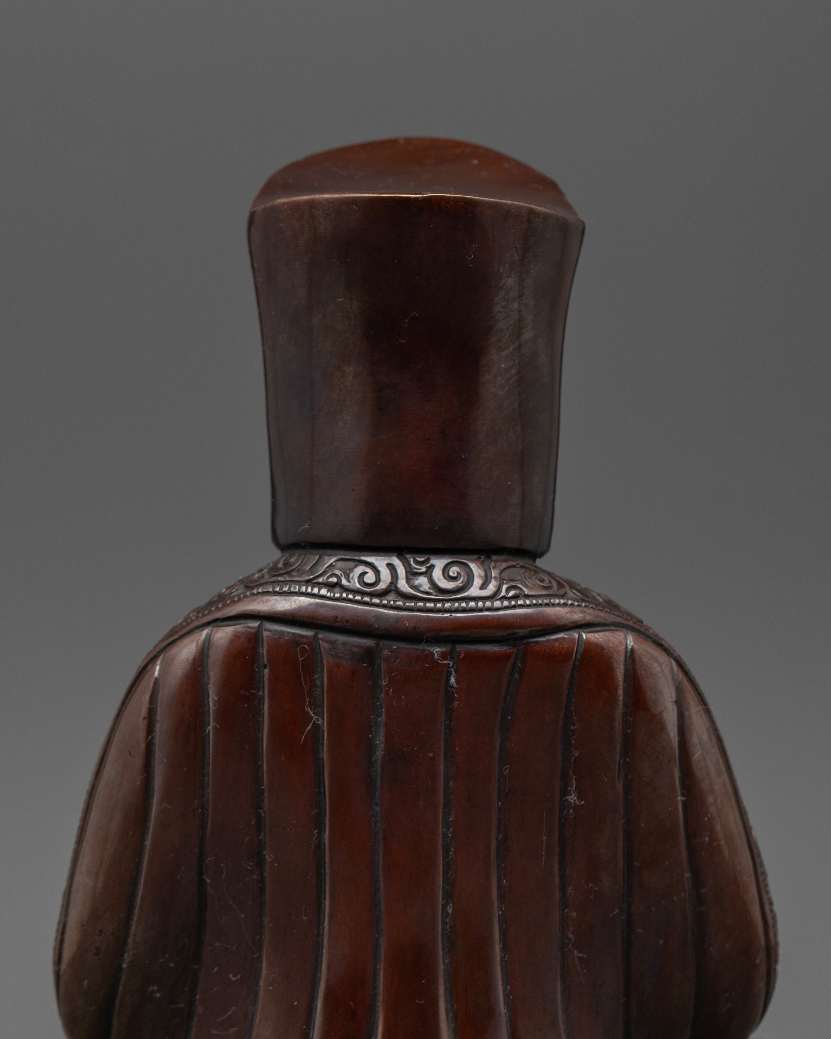 Oxidized Gampopa Statue : The Tibetan Master