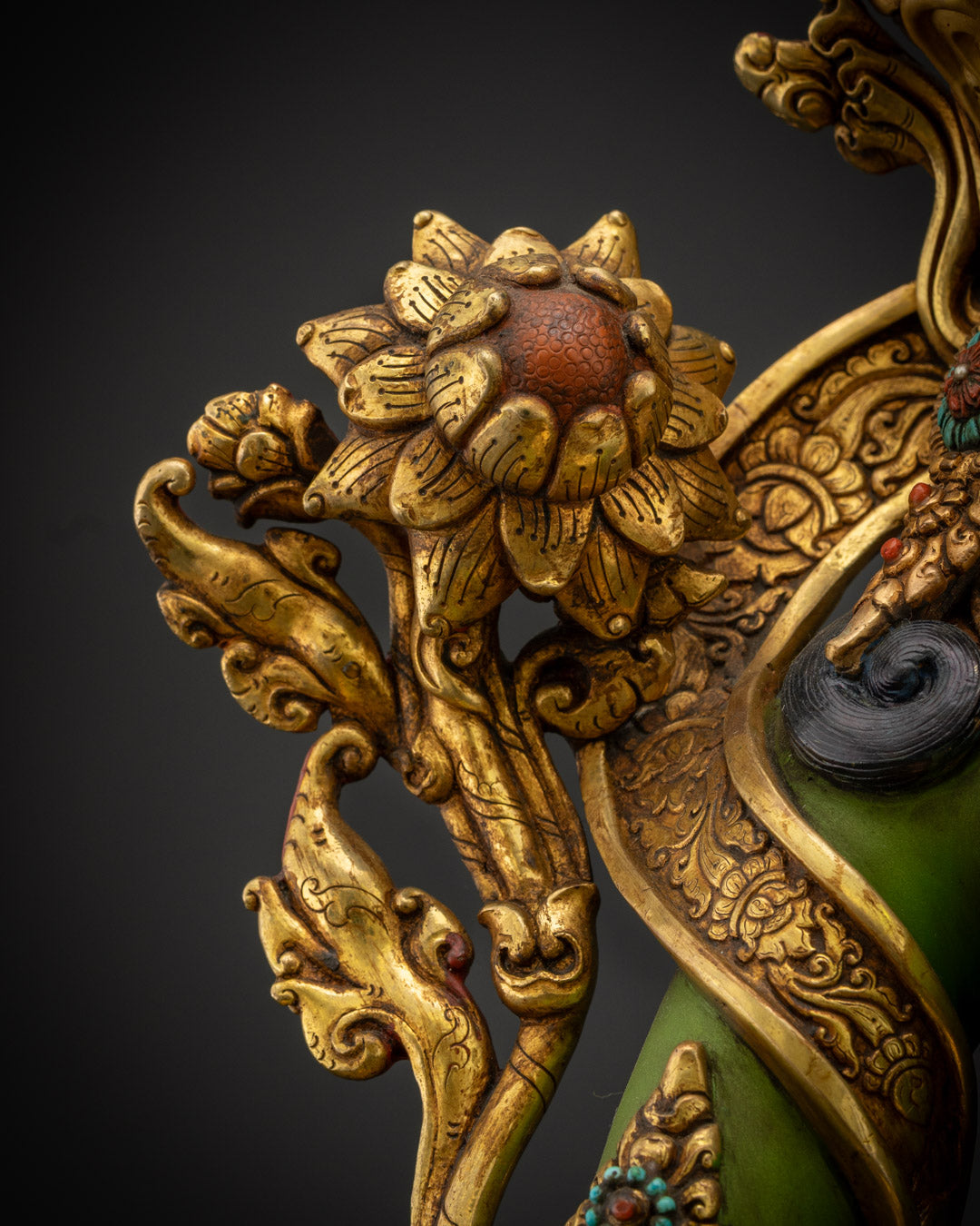 Green Tara Statue | Handcrafted Art for Spiritual Growth and Peace