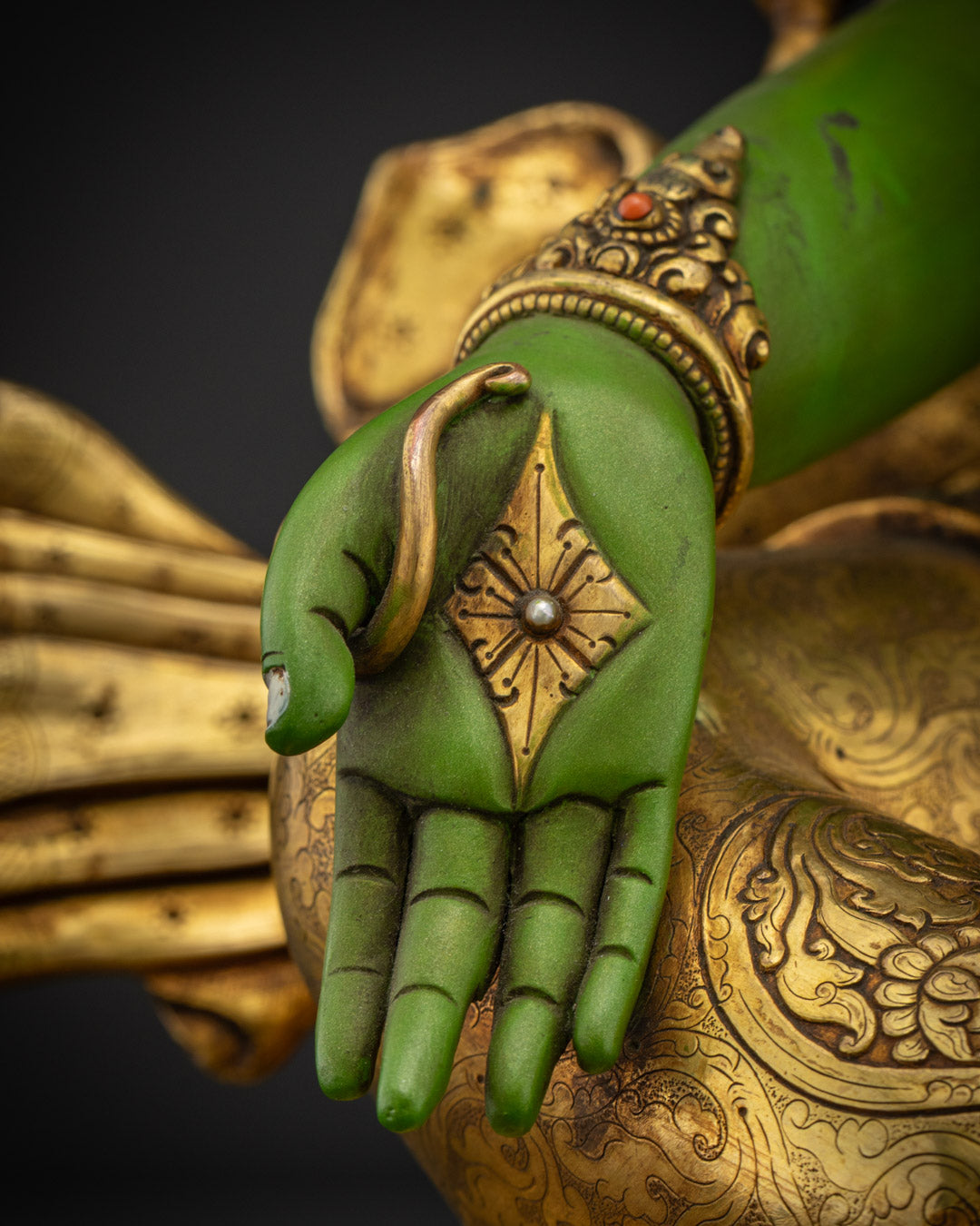 Green Tara Statue | Handcrafted Art for Spiritual Growth and Peace