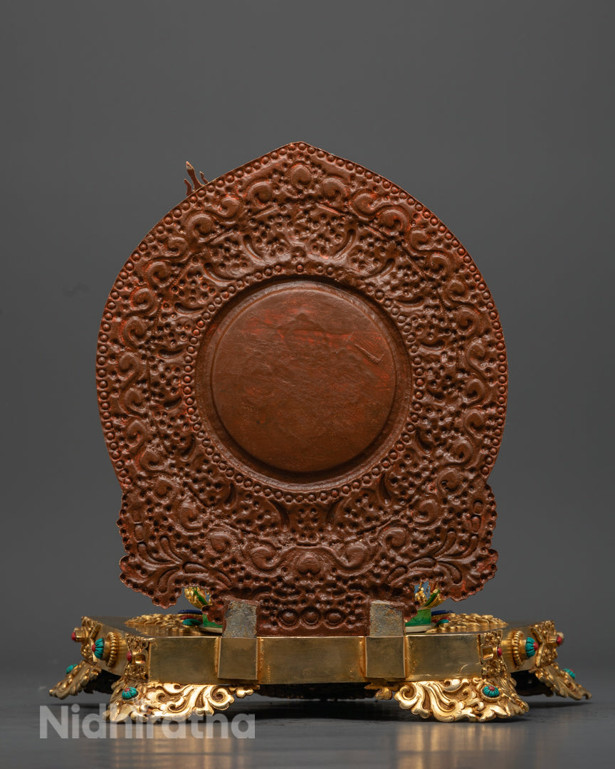 Guru Rinpoche Statue | Handcrafted 24K Gold Gilded Tibetan